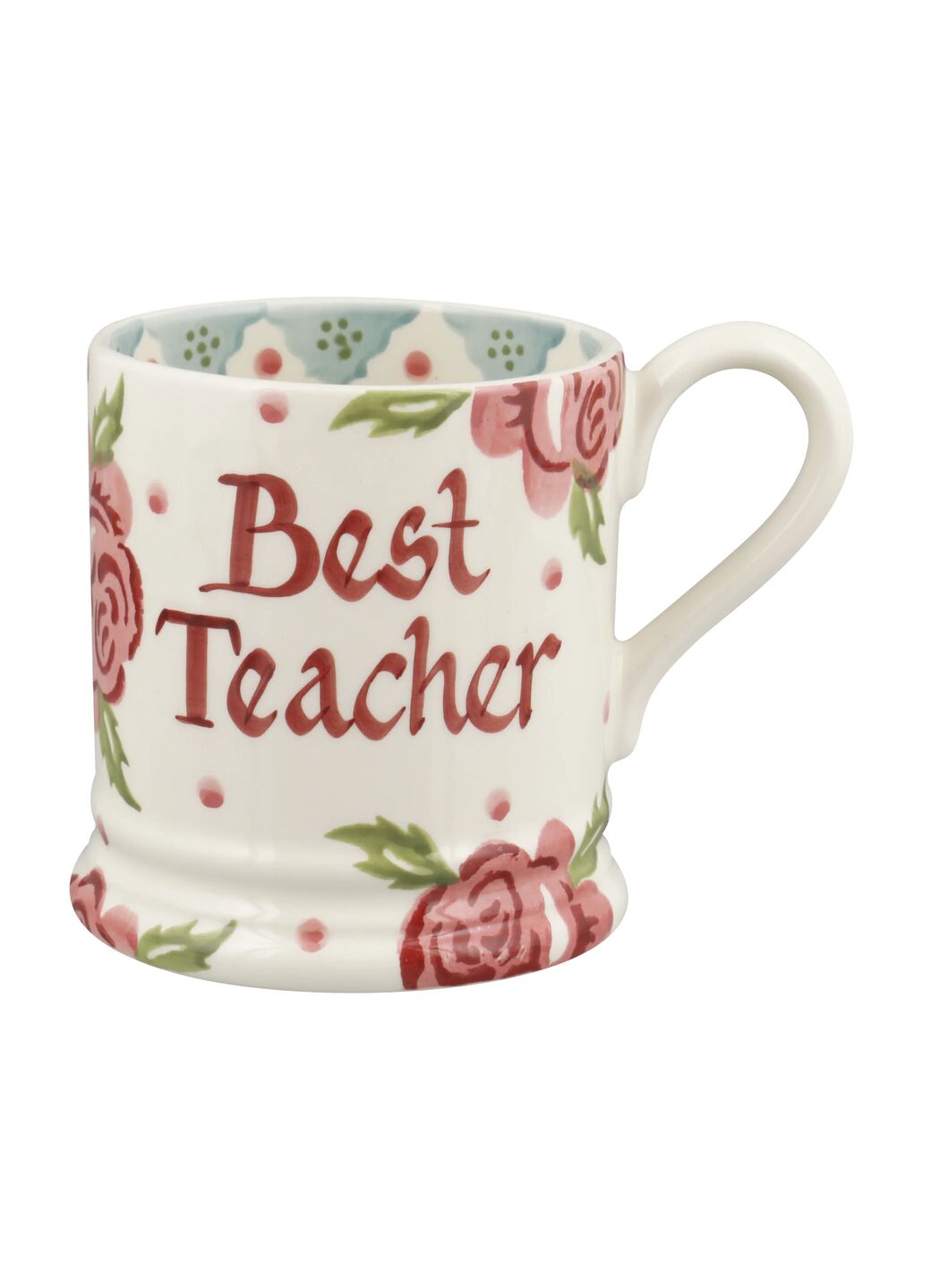 Personalised Rose & Bee 1/2 Pint Mug