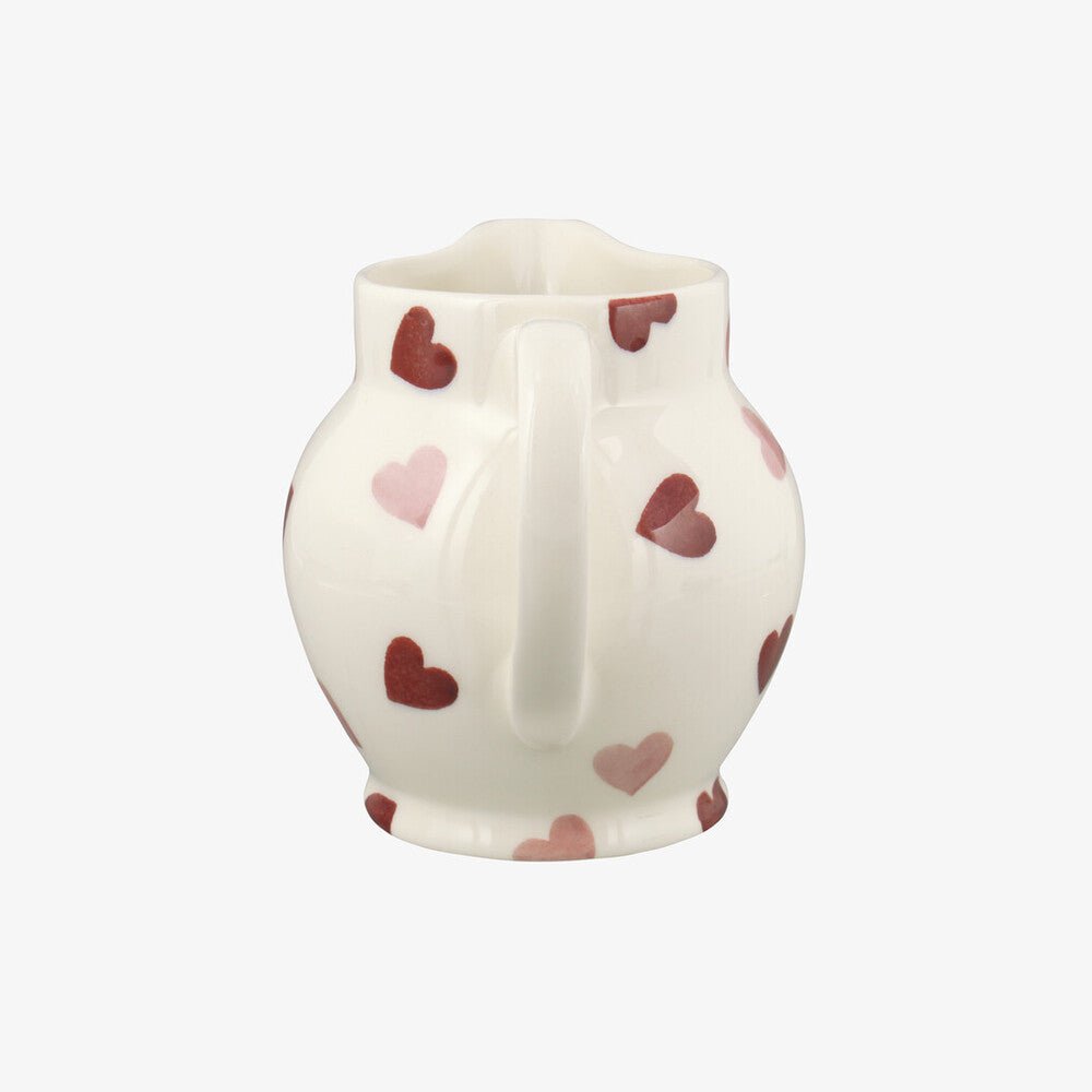 Seconds Pink Hearts 1/2 Pint Jug