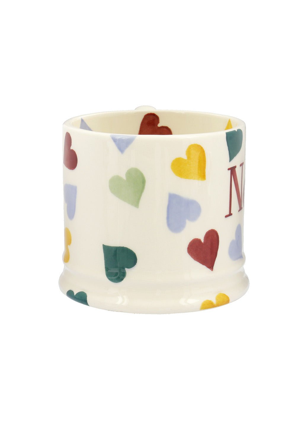 Personalised Polka Hearts Small Mug