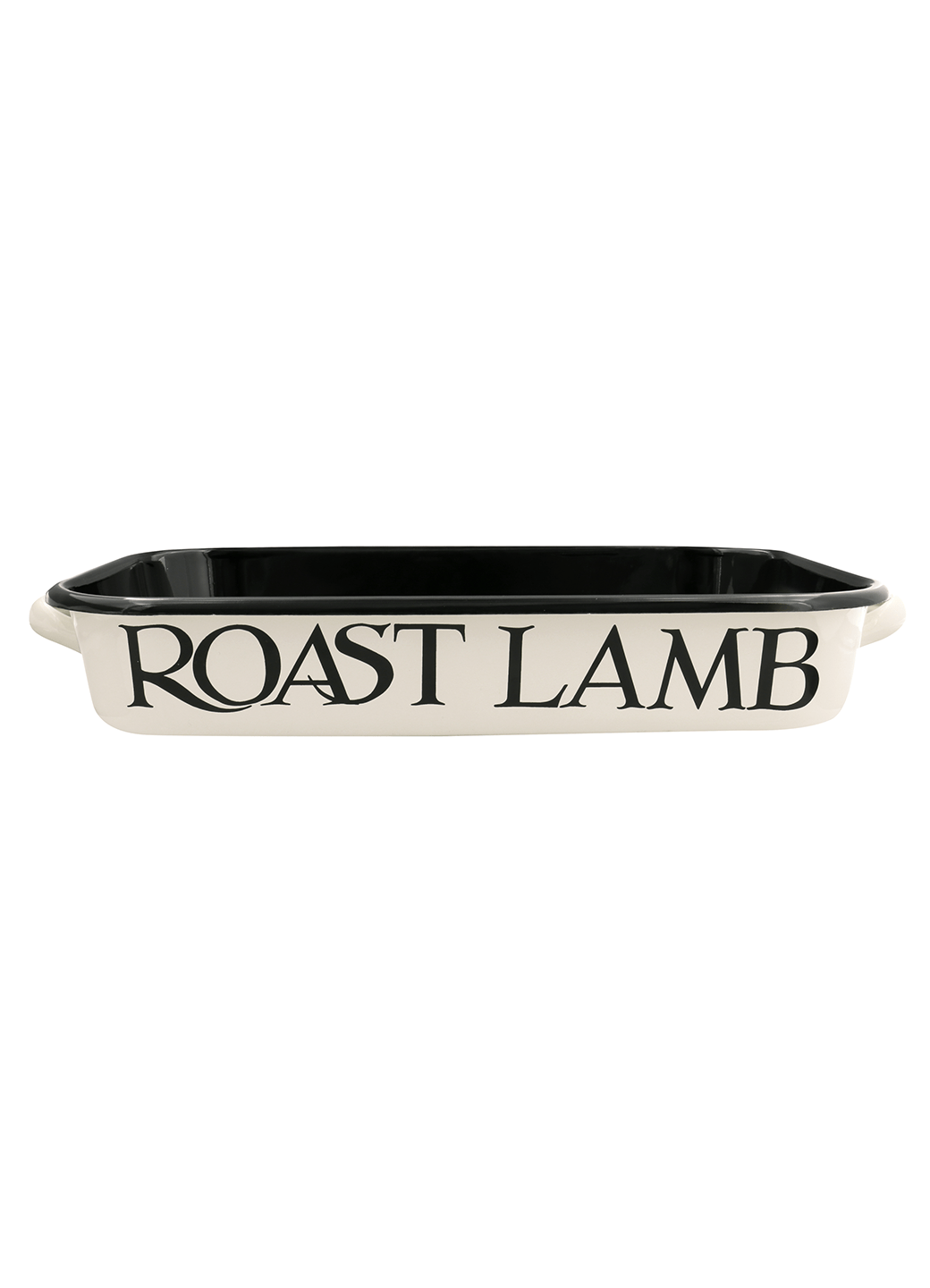 Black Toast Enamel Roasting Dish with Handles 40cm