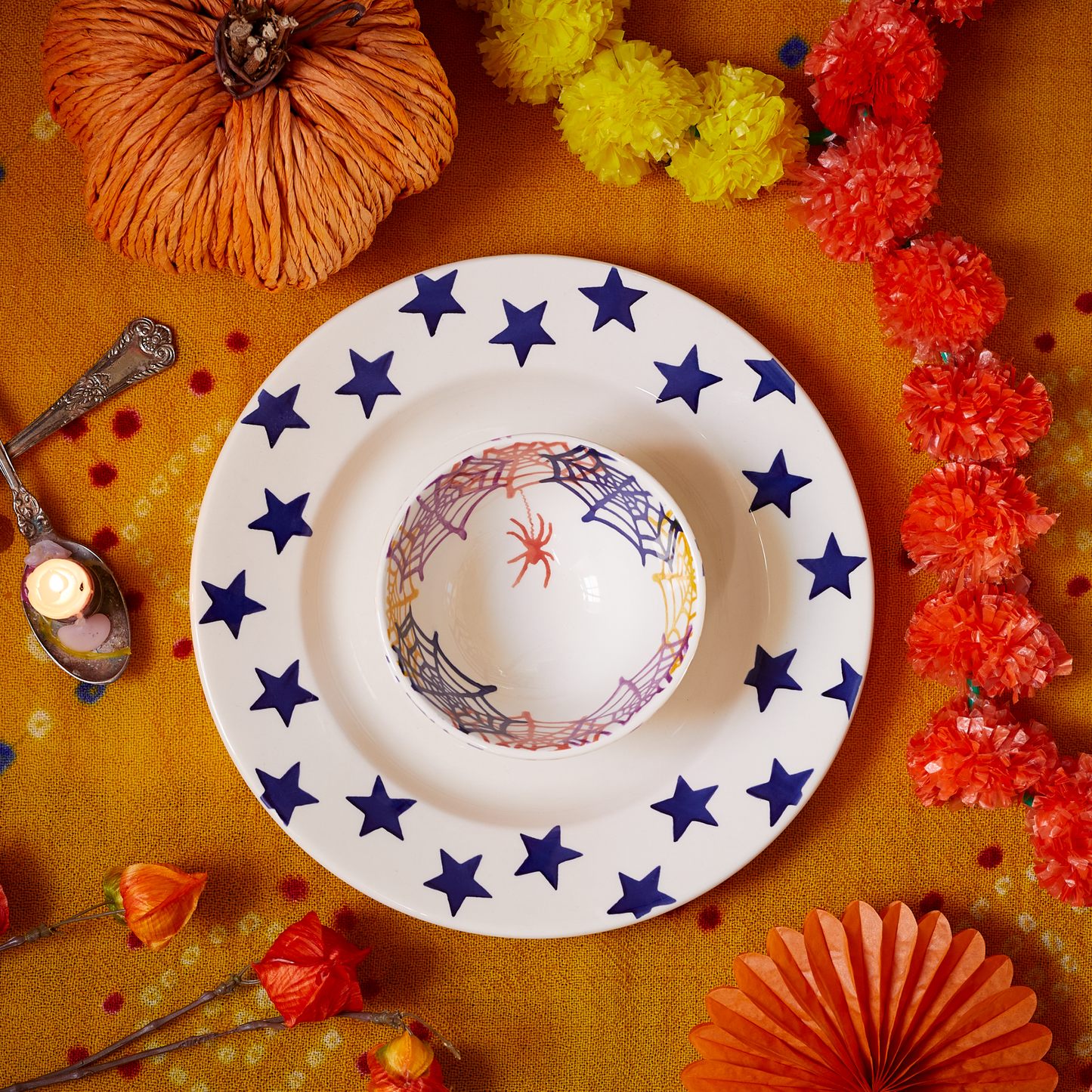 Seconds Blue Star 10 1/2 Inch Plate