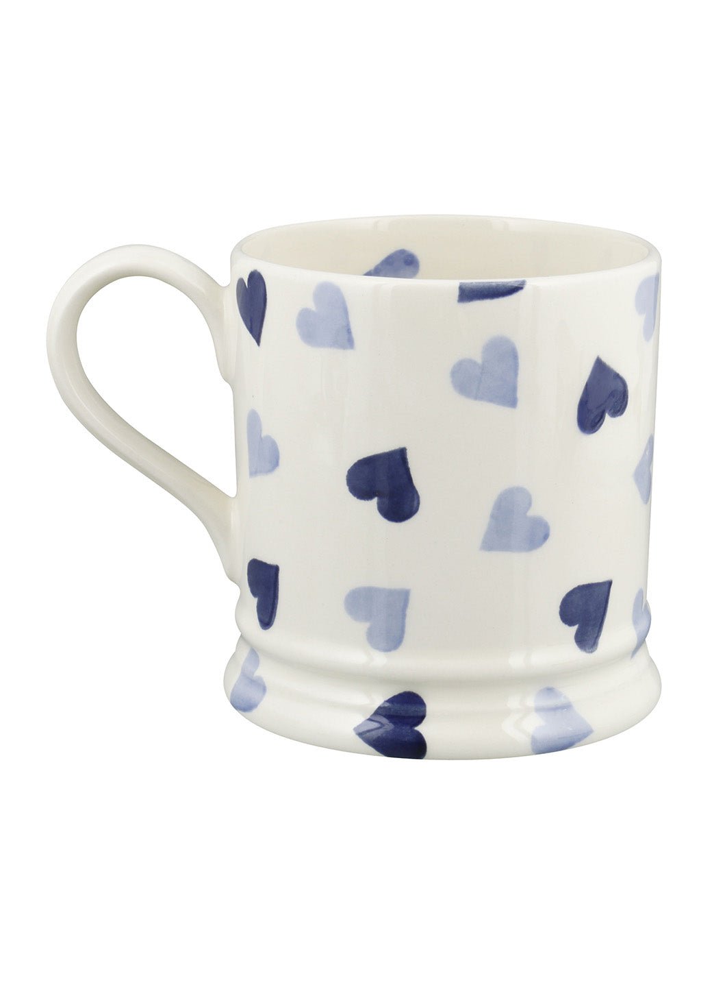 Personalised Blue Hearts 1 Pint Mug