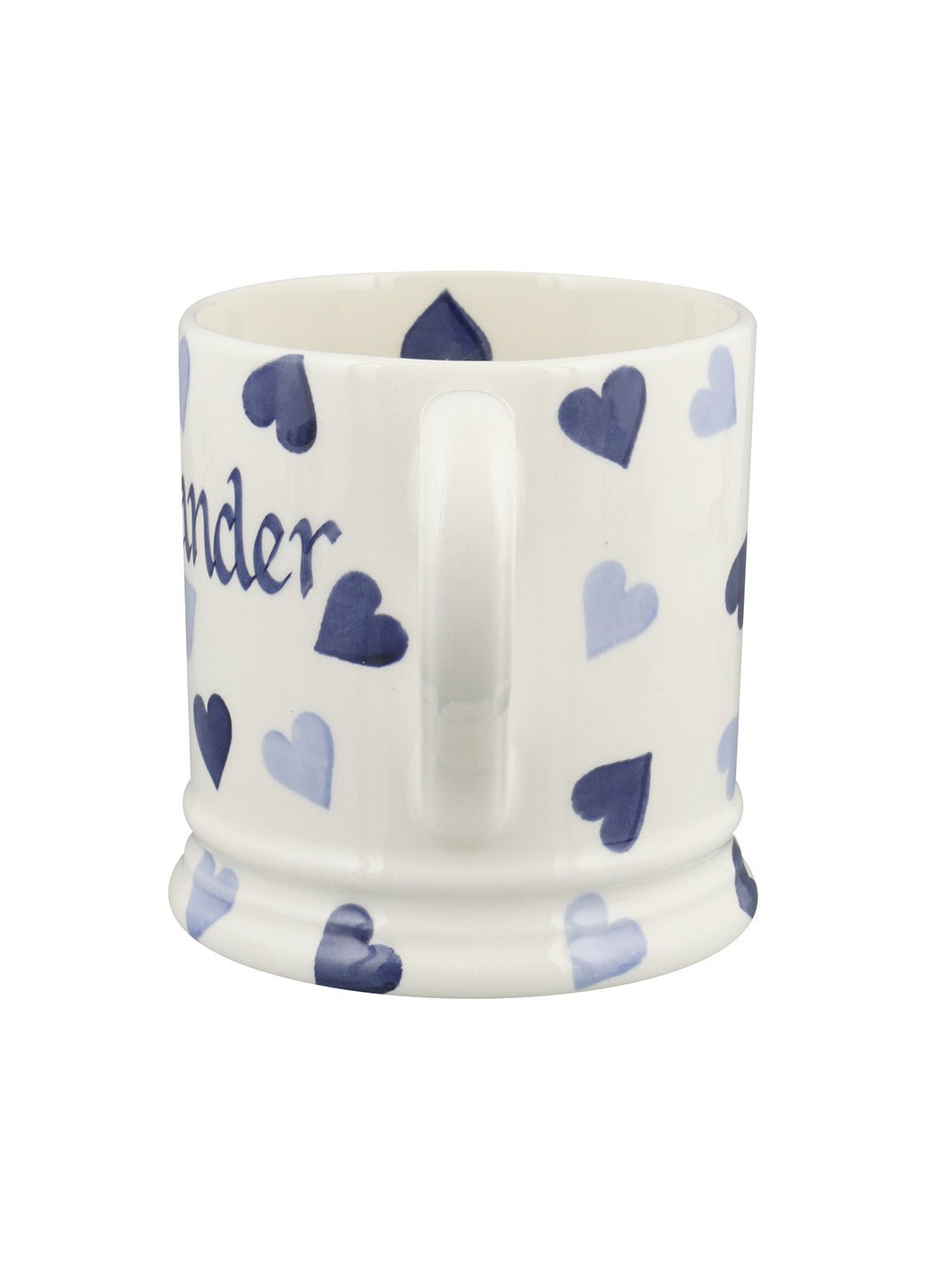 Personalised Blue Hearts 1 Pint Mug