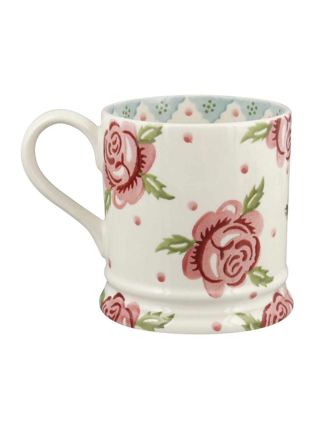 Personalised Rose & Bee 1 Pint Mug