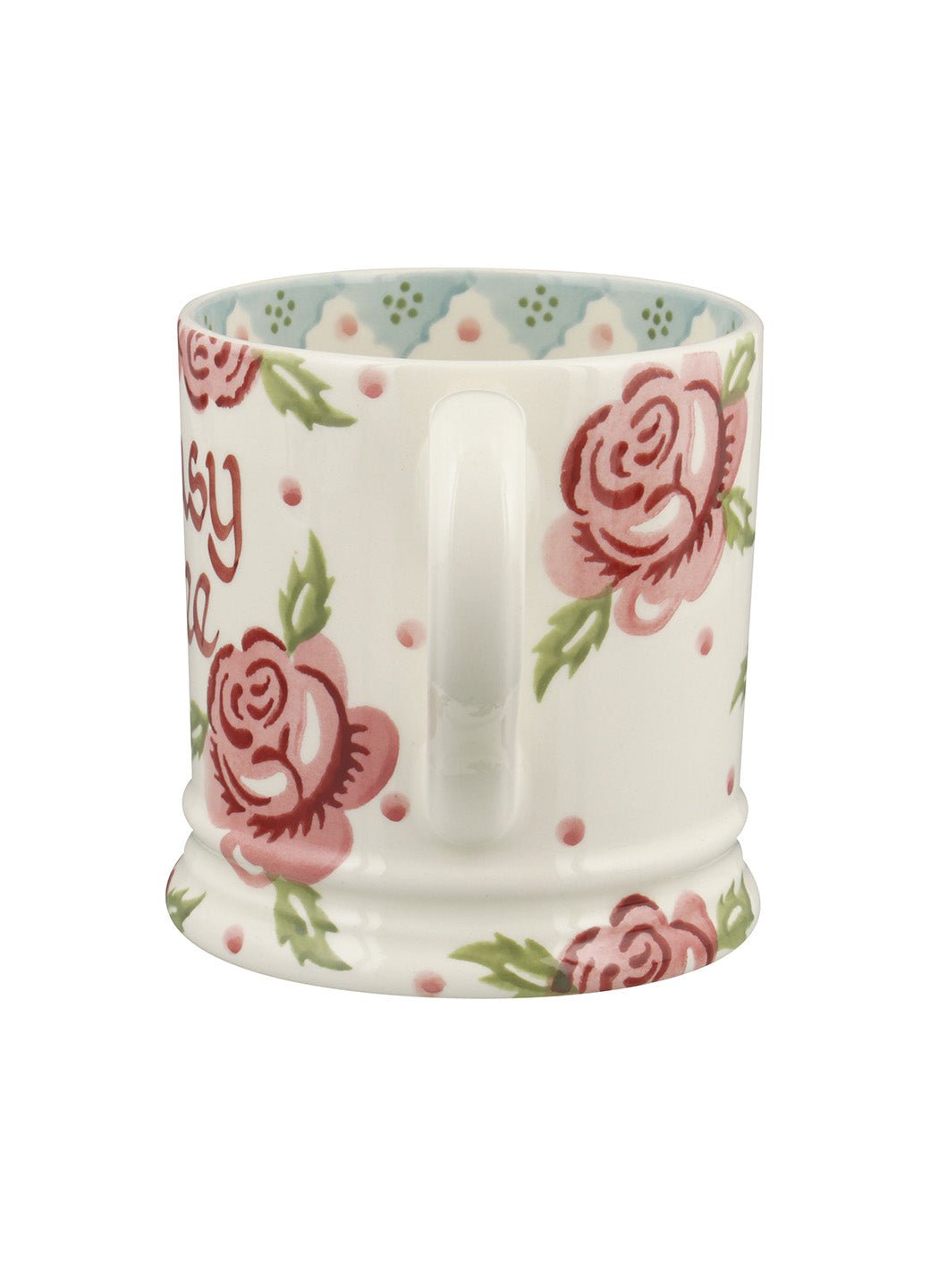 Personalised Rose & Bee 1 Pint Mug