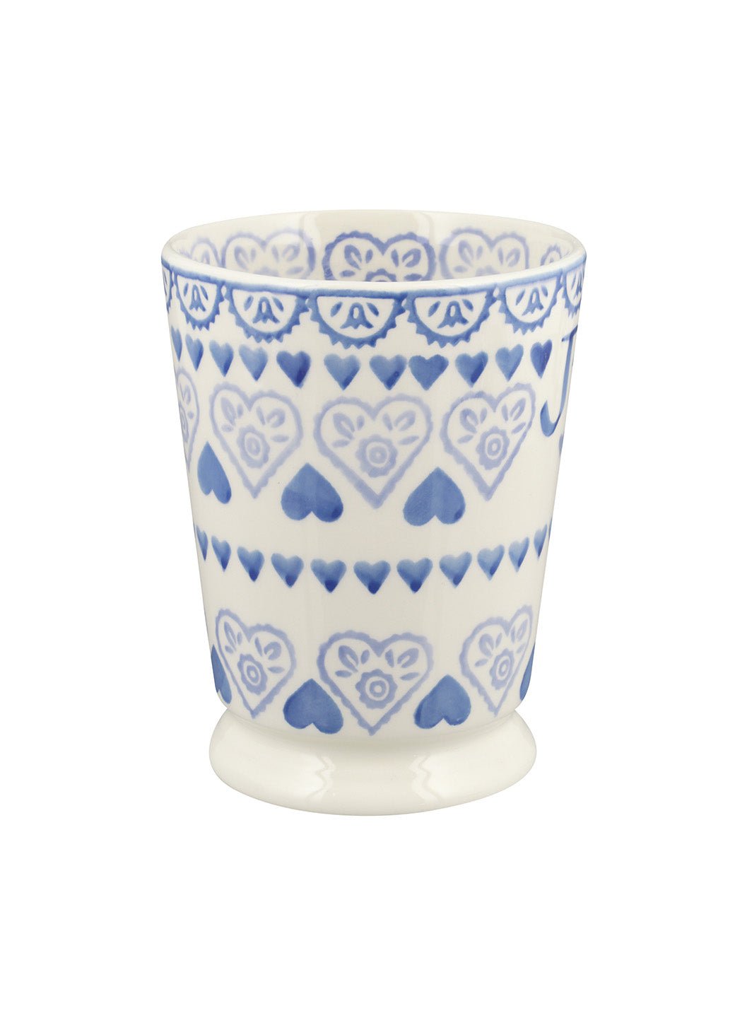 Personalised Blue Sampler Cocoa Mug