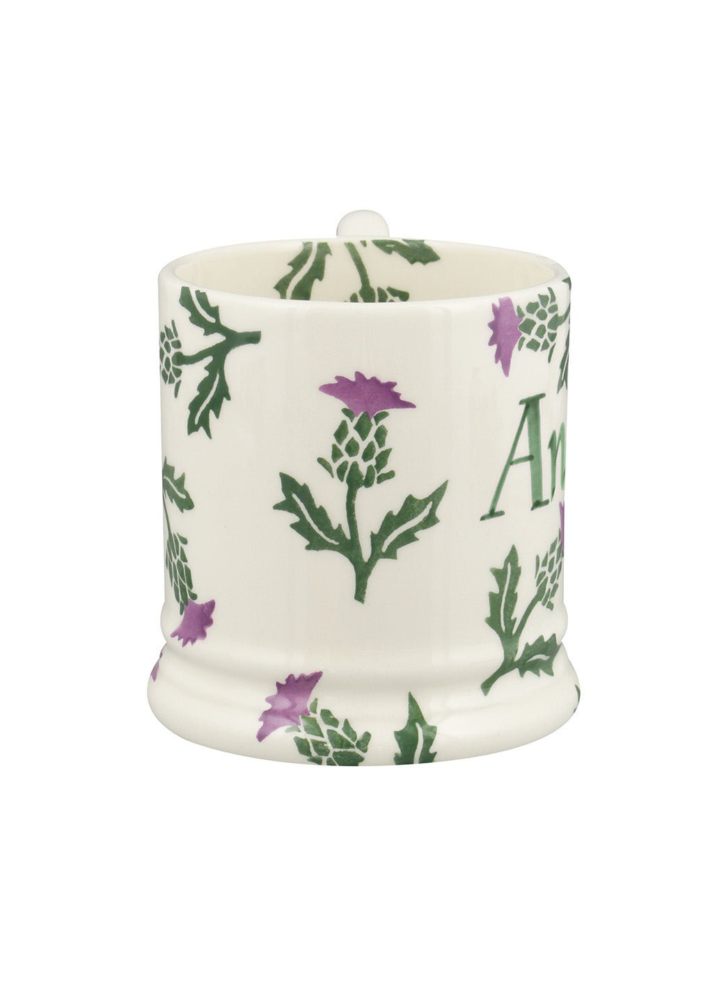 Personalised Thistle 1/2 Pint Mug