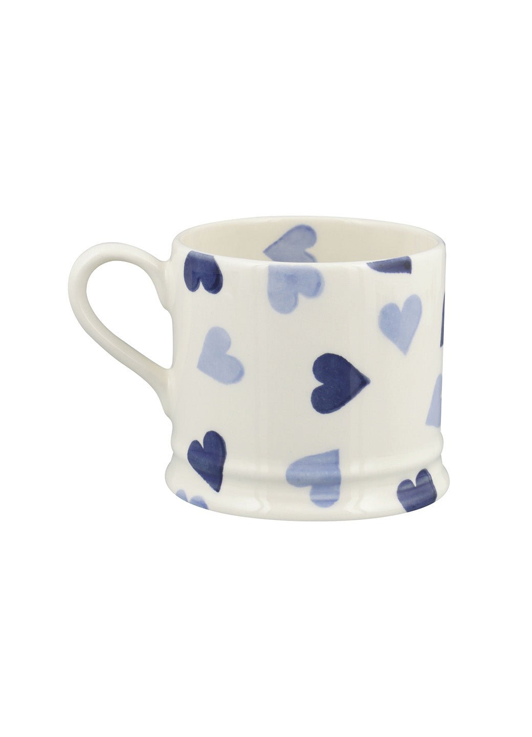 Personalised Blue Hearts Small Mug