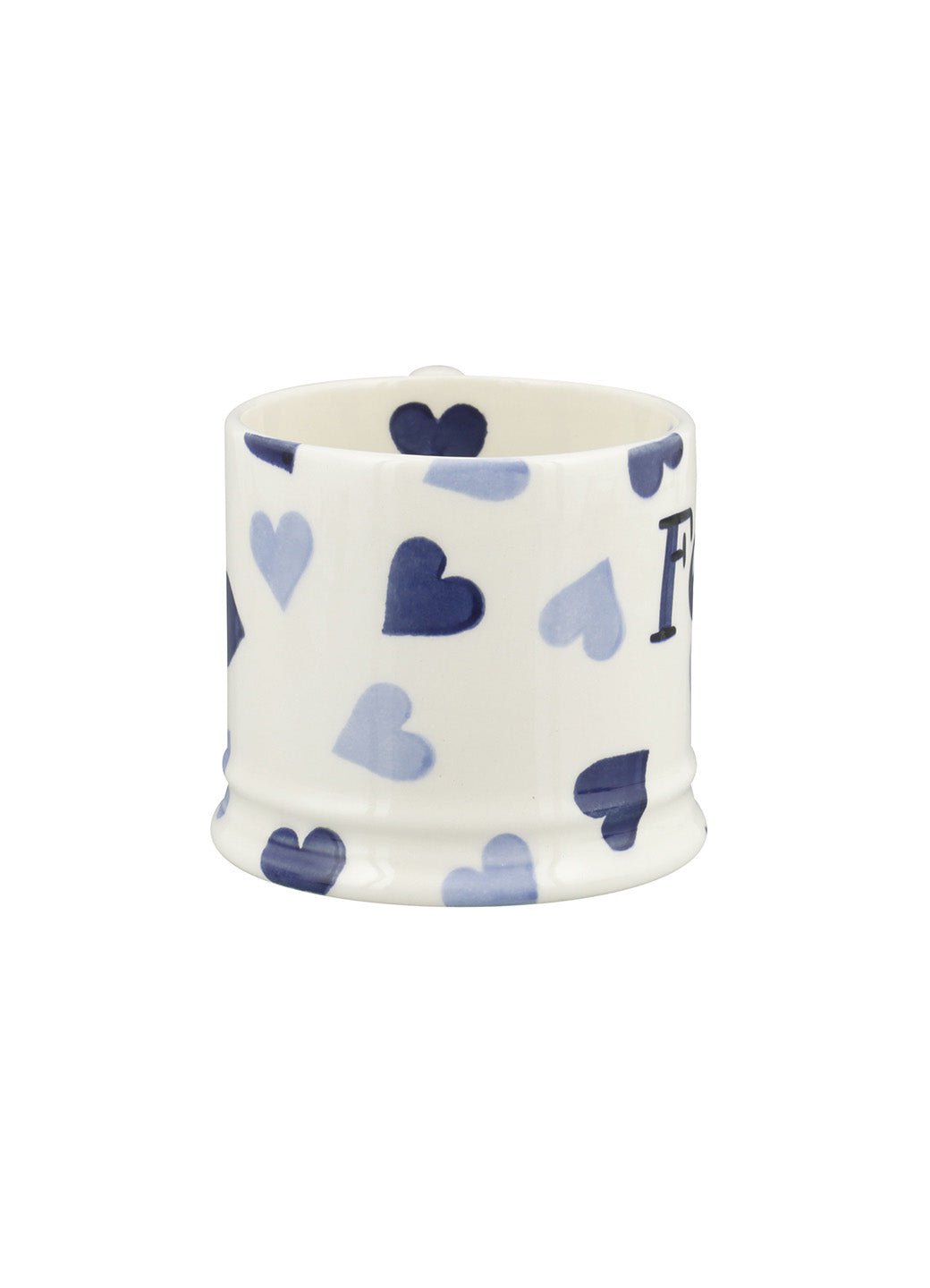 Personalised Blue Hearts Small Mug
