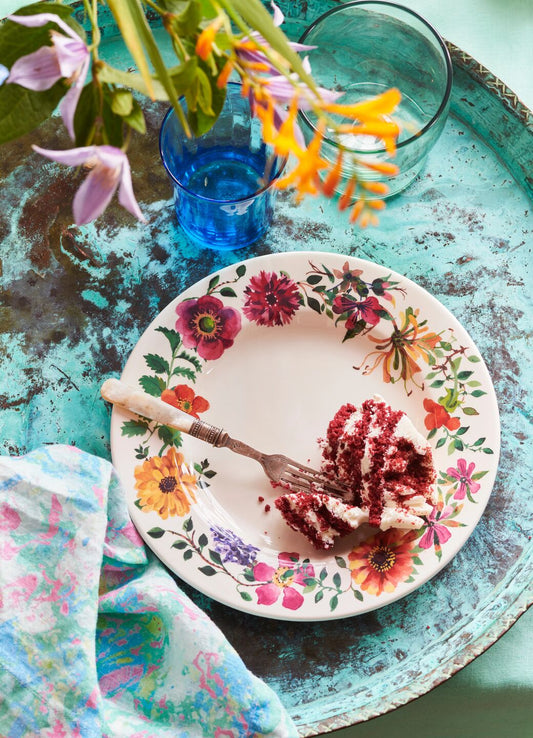 Garden Flowers 8 1/2 Inch Plate
