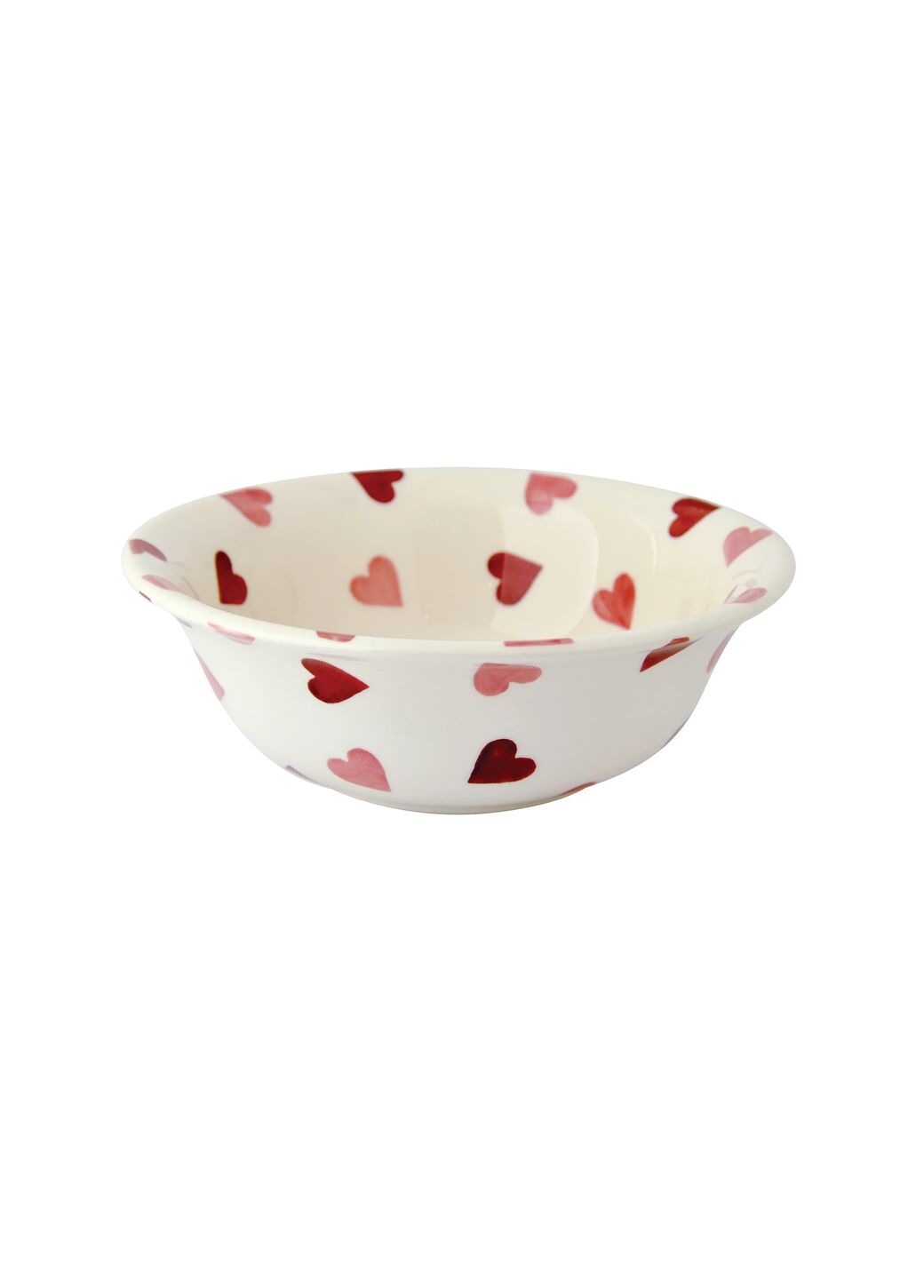 Pink Hearts Cereal Bowl