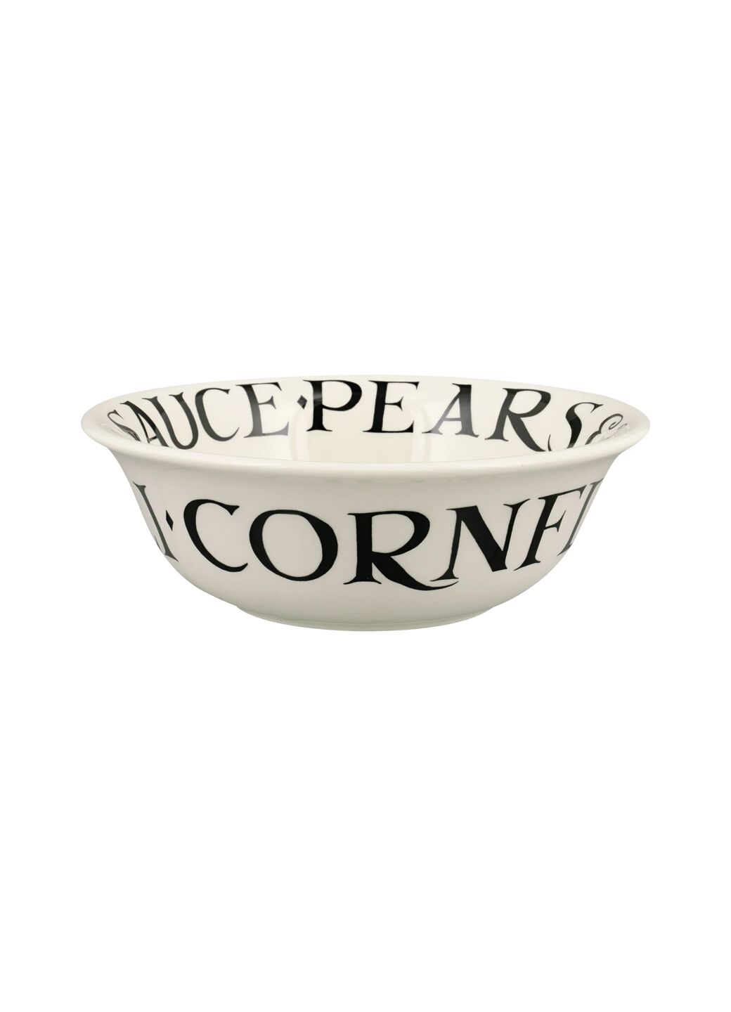 Black Toast Cereal Bowl