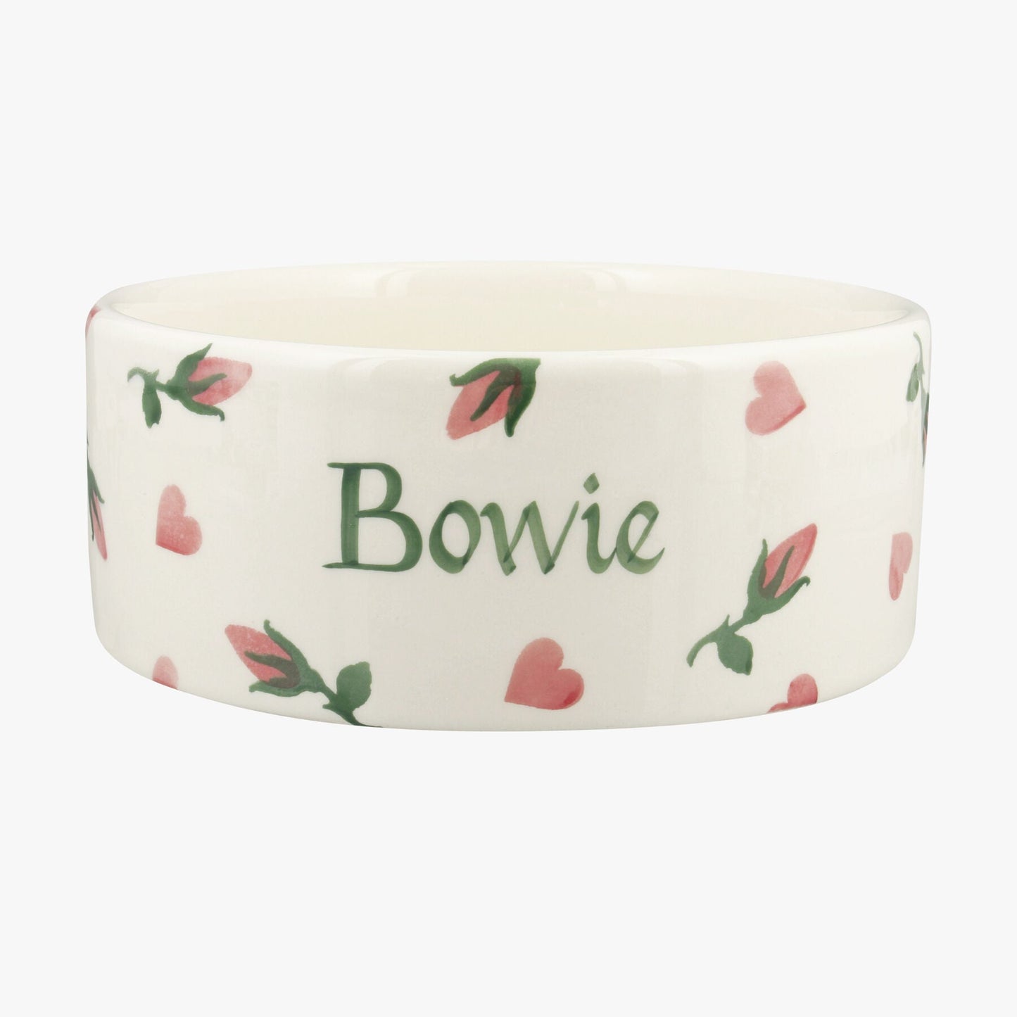 Personalised Little Rose Bud Large Pet Bowl