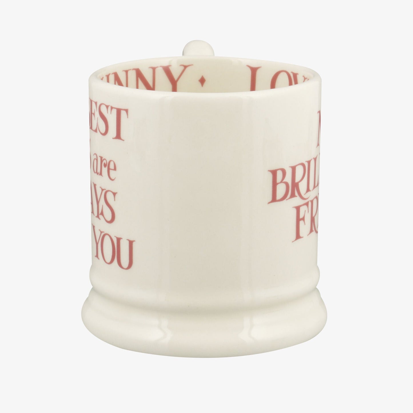 Seconds Pink Toast My Brilliant Friend 1/2 Pint Mug