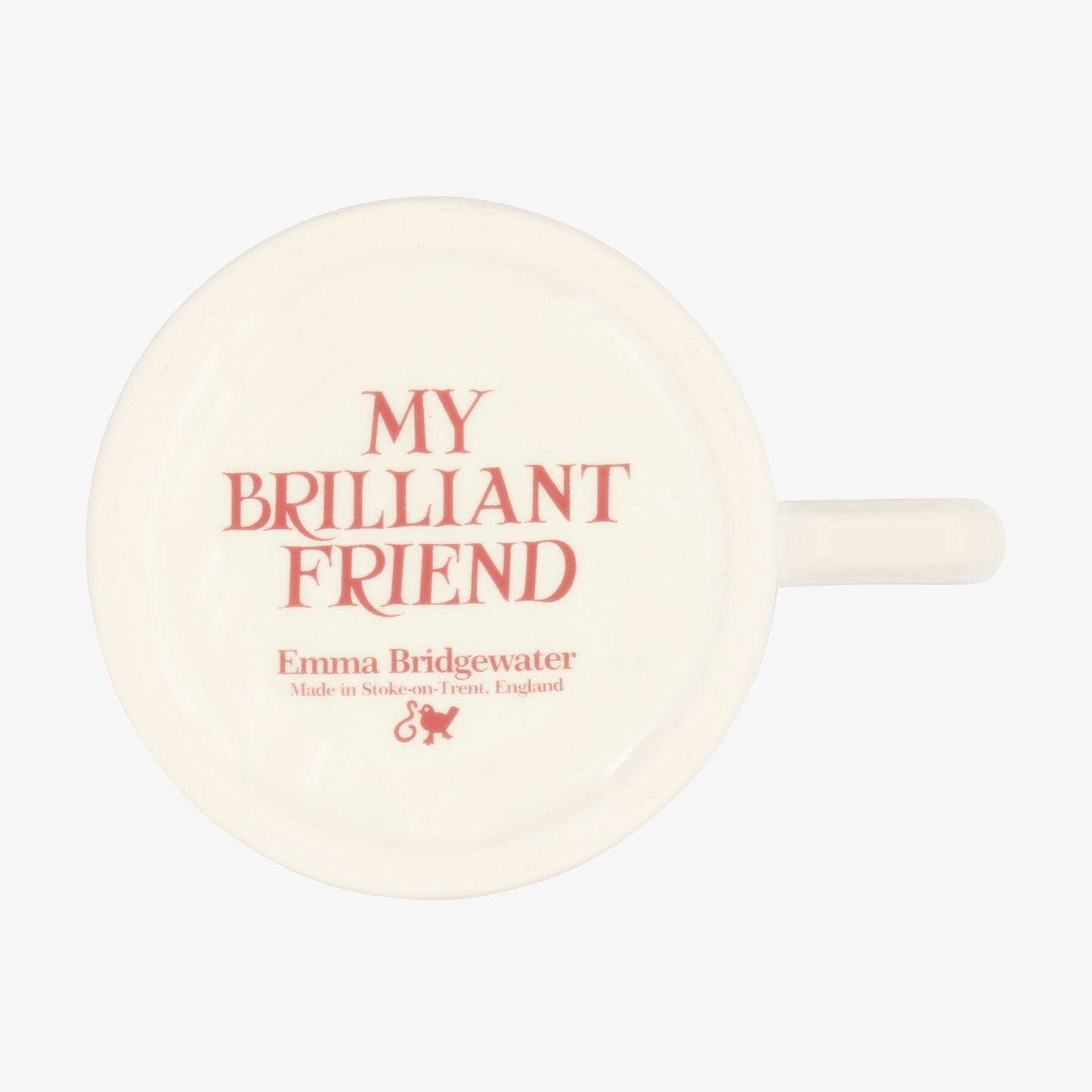 Seconds Pink Toast My Brilliant Friend 1/2 Pint Mug