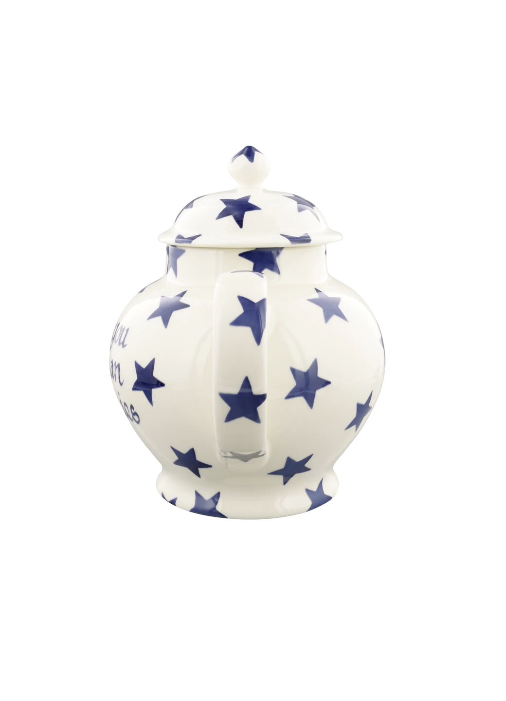 Personalised Blue Star 4 Mug Teapot