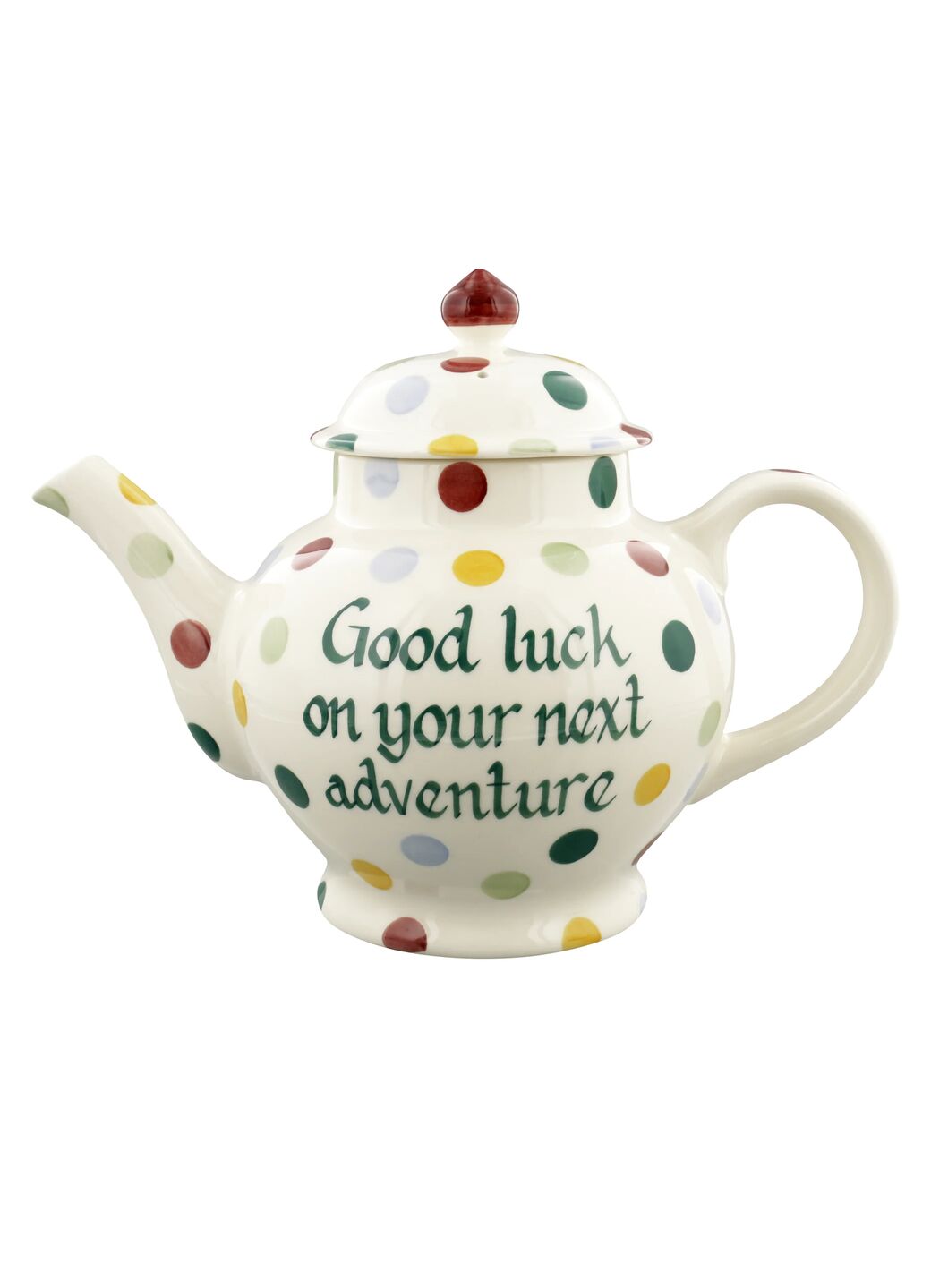 Personalised Polka Dot 4 Mug Teapot