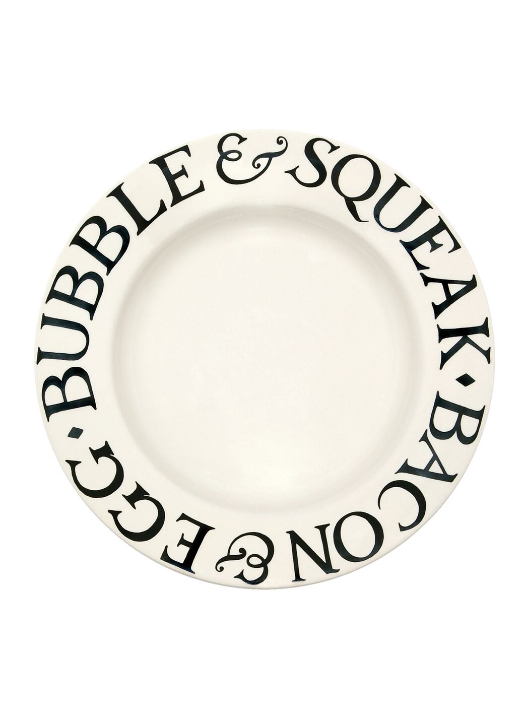Seconds Black Toast Bacon & Eggs 10 1/2 Inch Plate