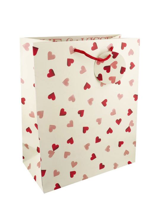 Pink Hearts Large Gift Bag