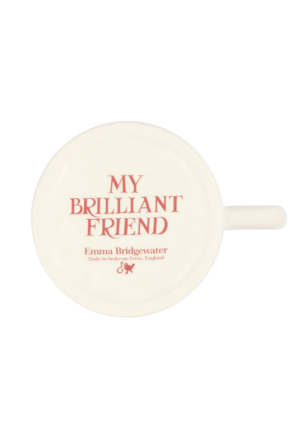 Pink Toast My Brilliant Friend 1/2 Pint Mug