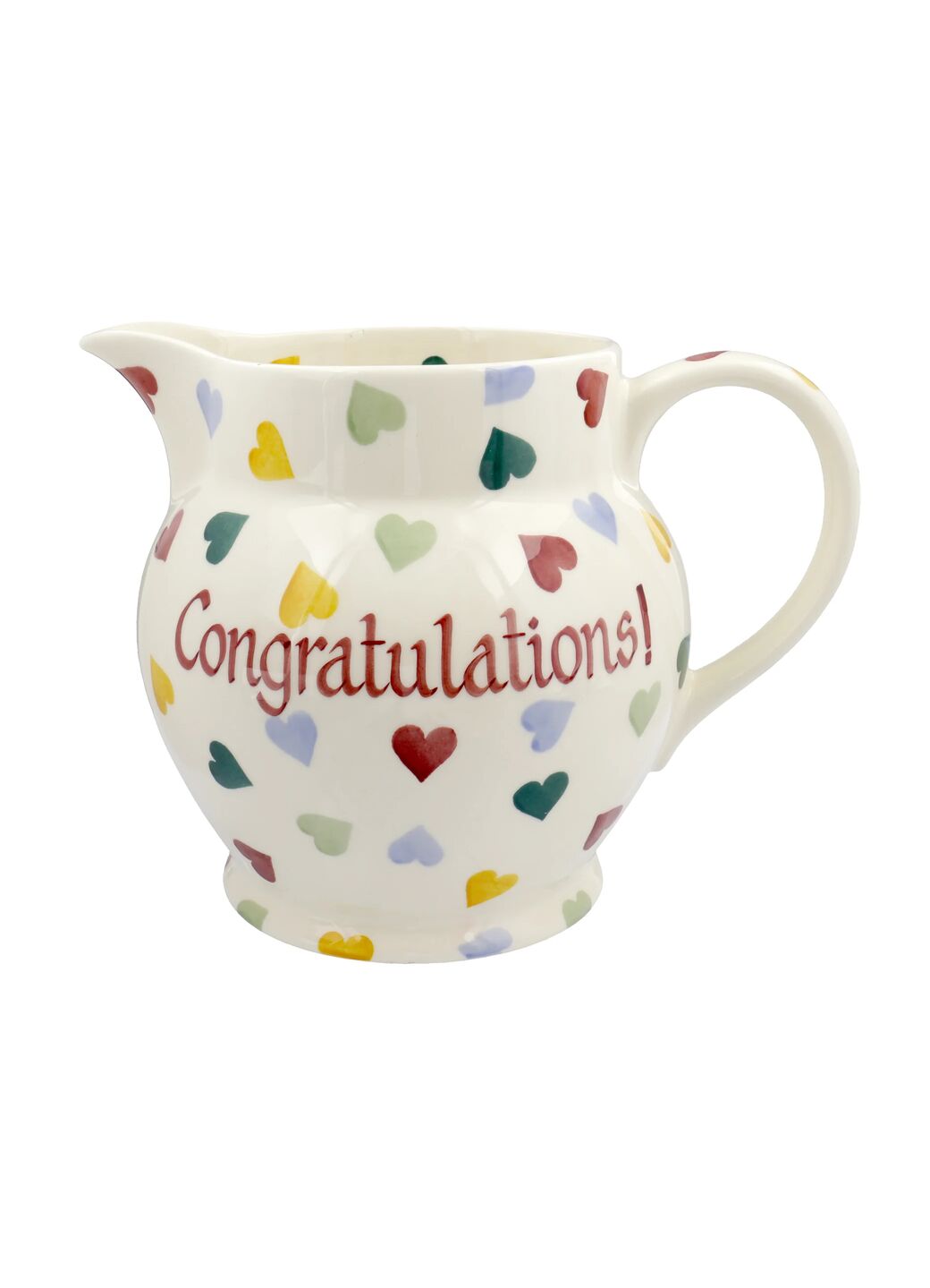 Personalised Polka Heart 3 Pint Jug