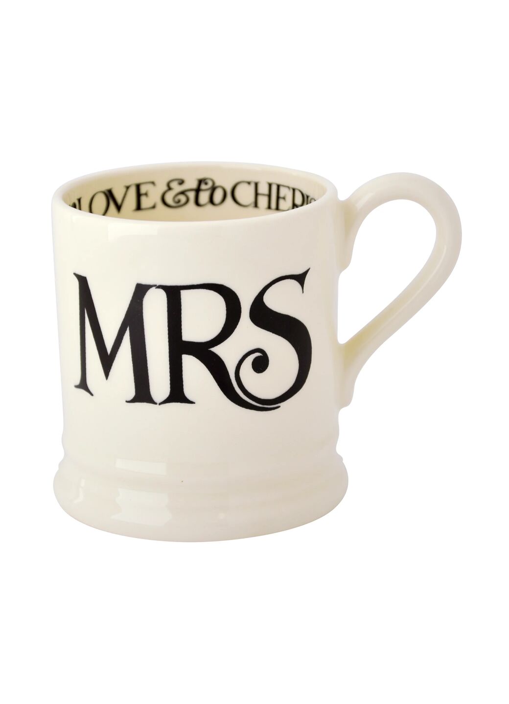 Black Toast 'Mr & Mrs' Set of 2 1/2 Pint Mugs Boxed