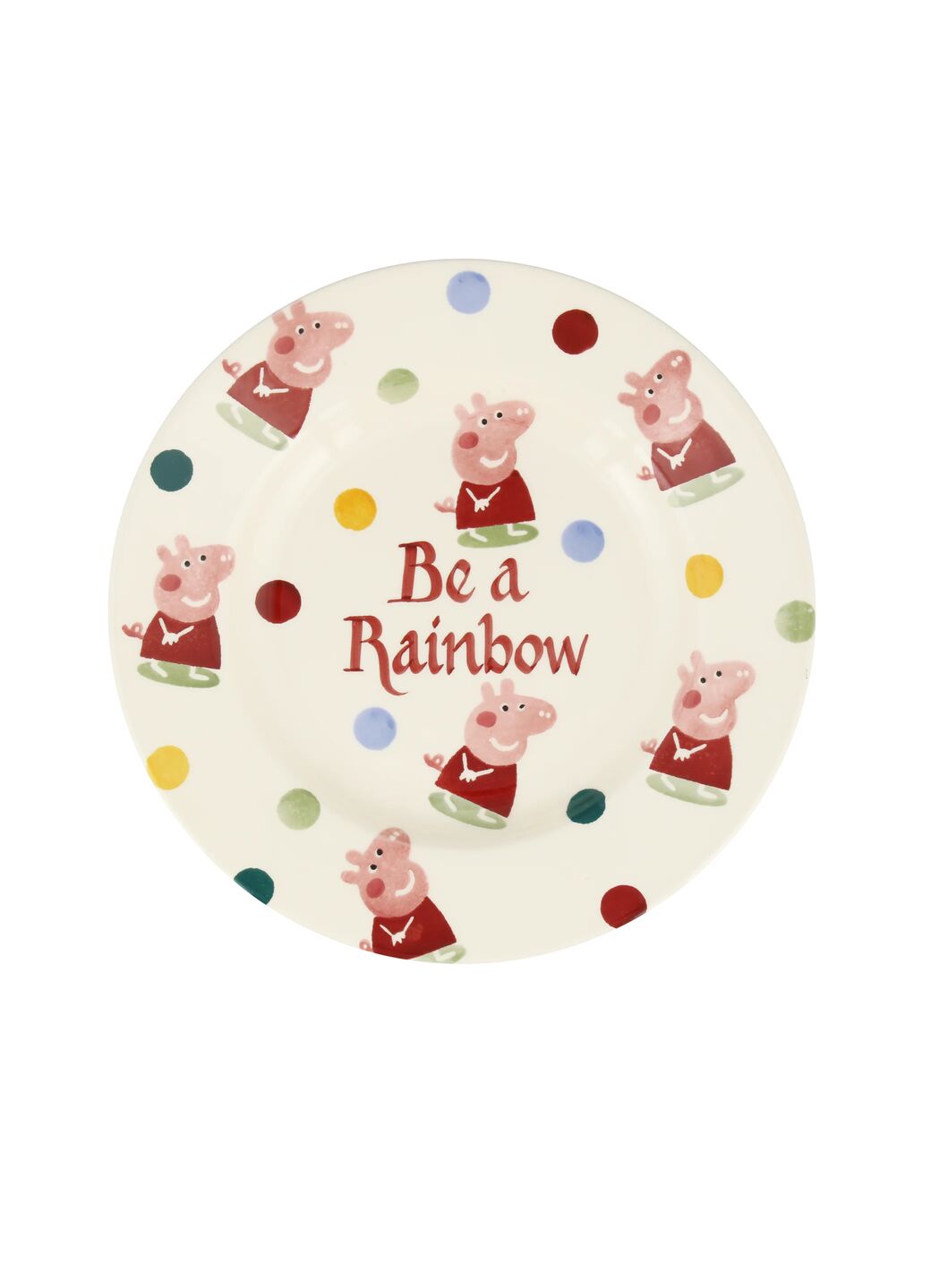 Personalised Peppa Pig 8 1/2 Inch Plate