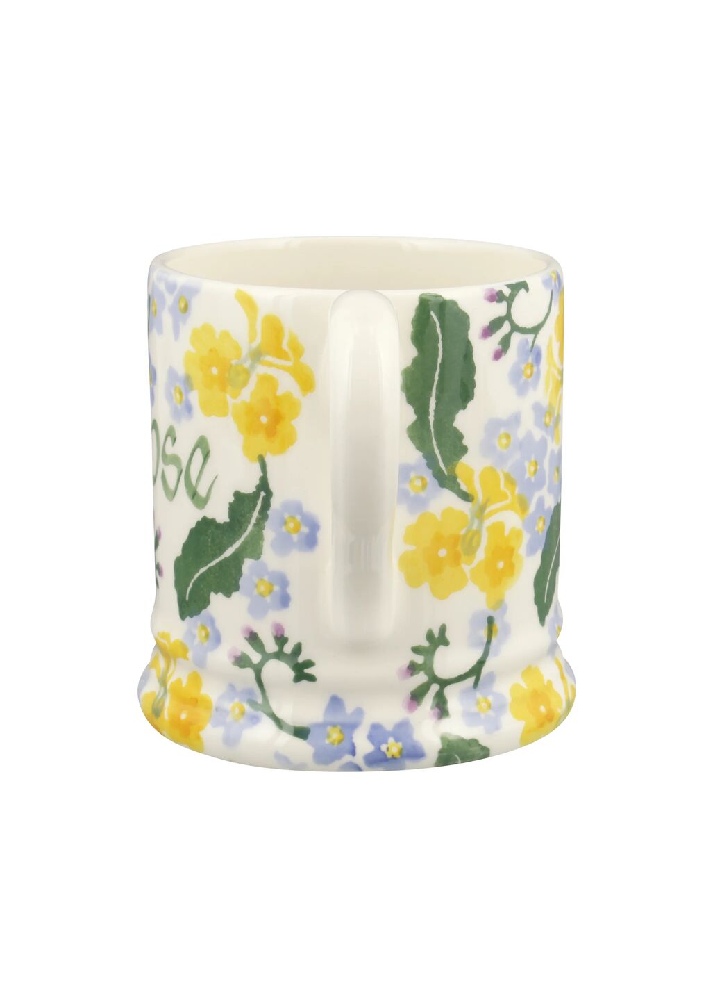 Personalised Forget Me Not & Primrose 1/2 Pint Mug