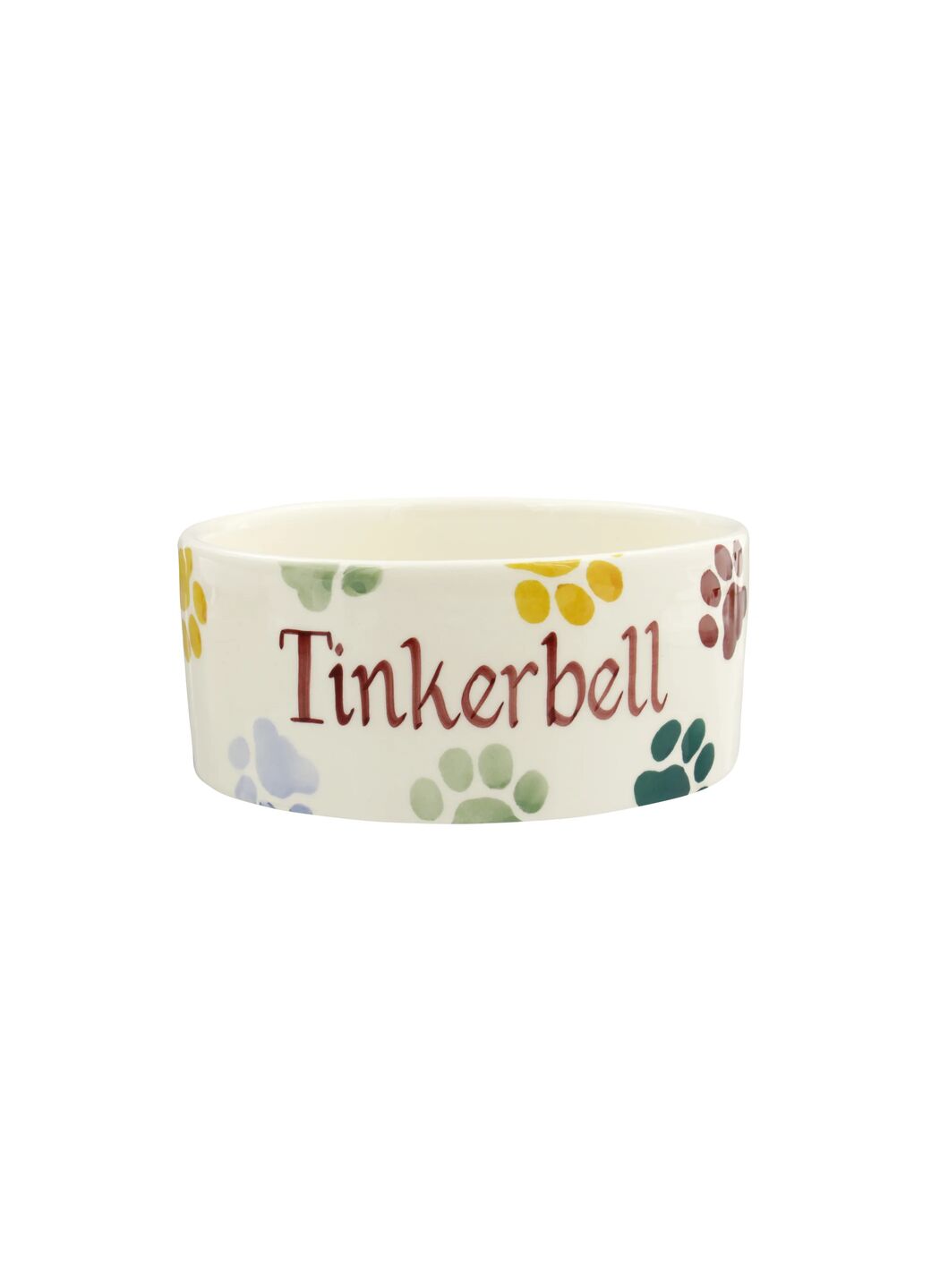 Personalised Polka Paws Small Pet Bowl