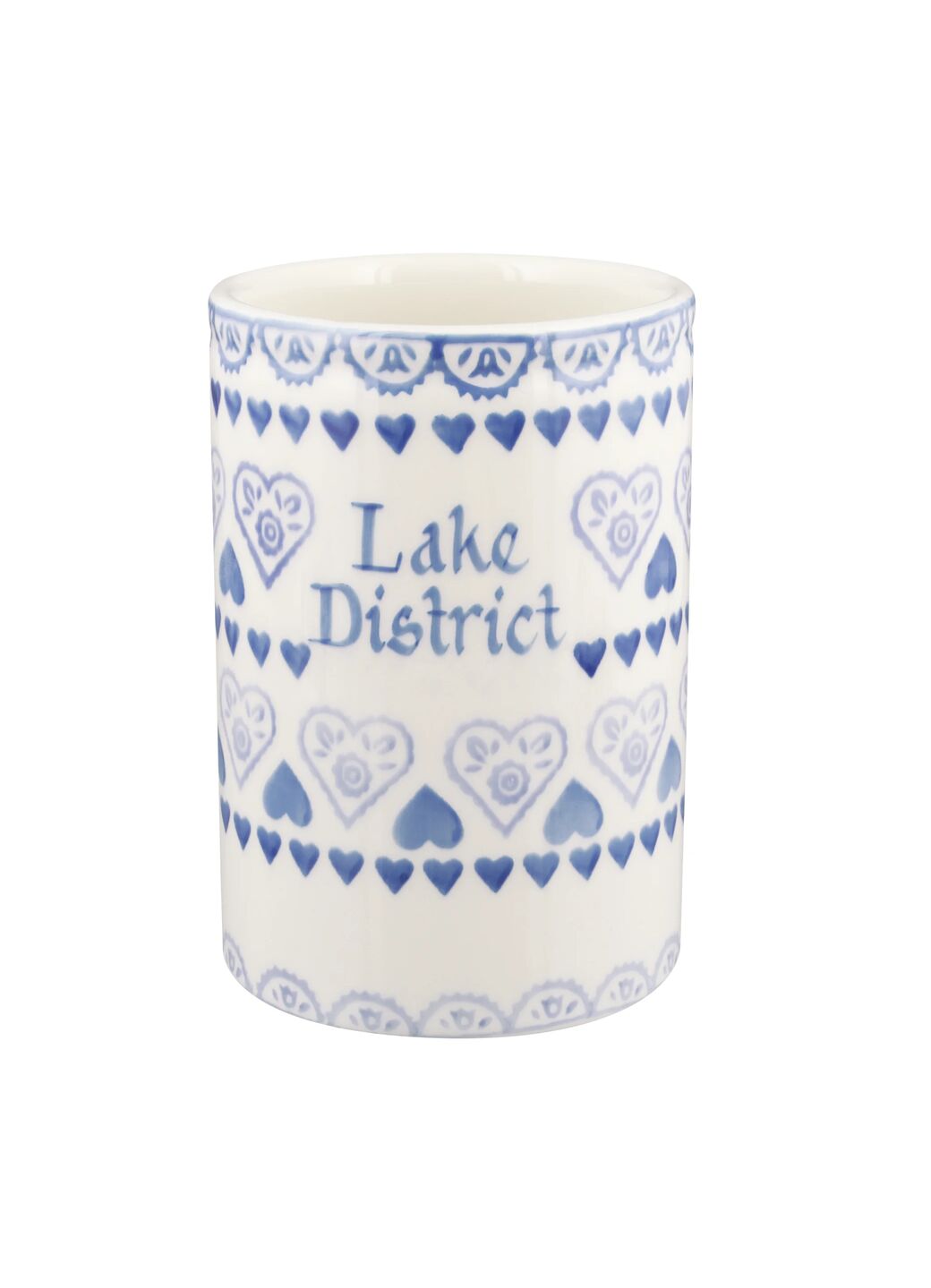 Personalised Blue Sampler Medium Vase