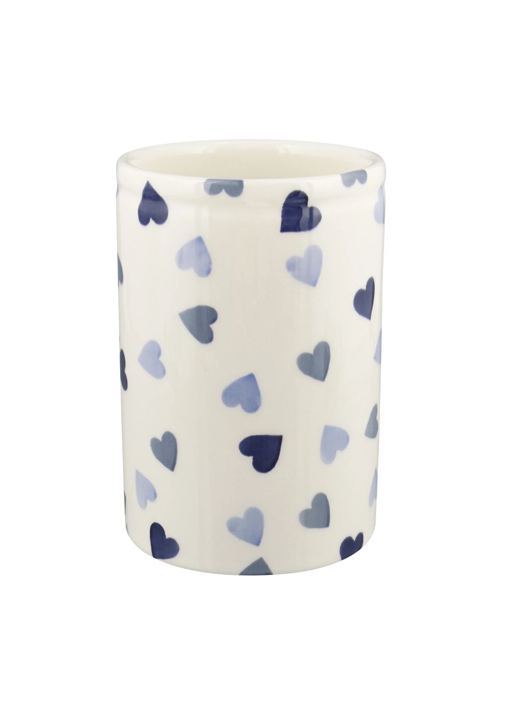 Personalised Blue Hearts Medium Vase