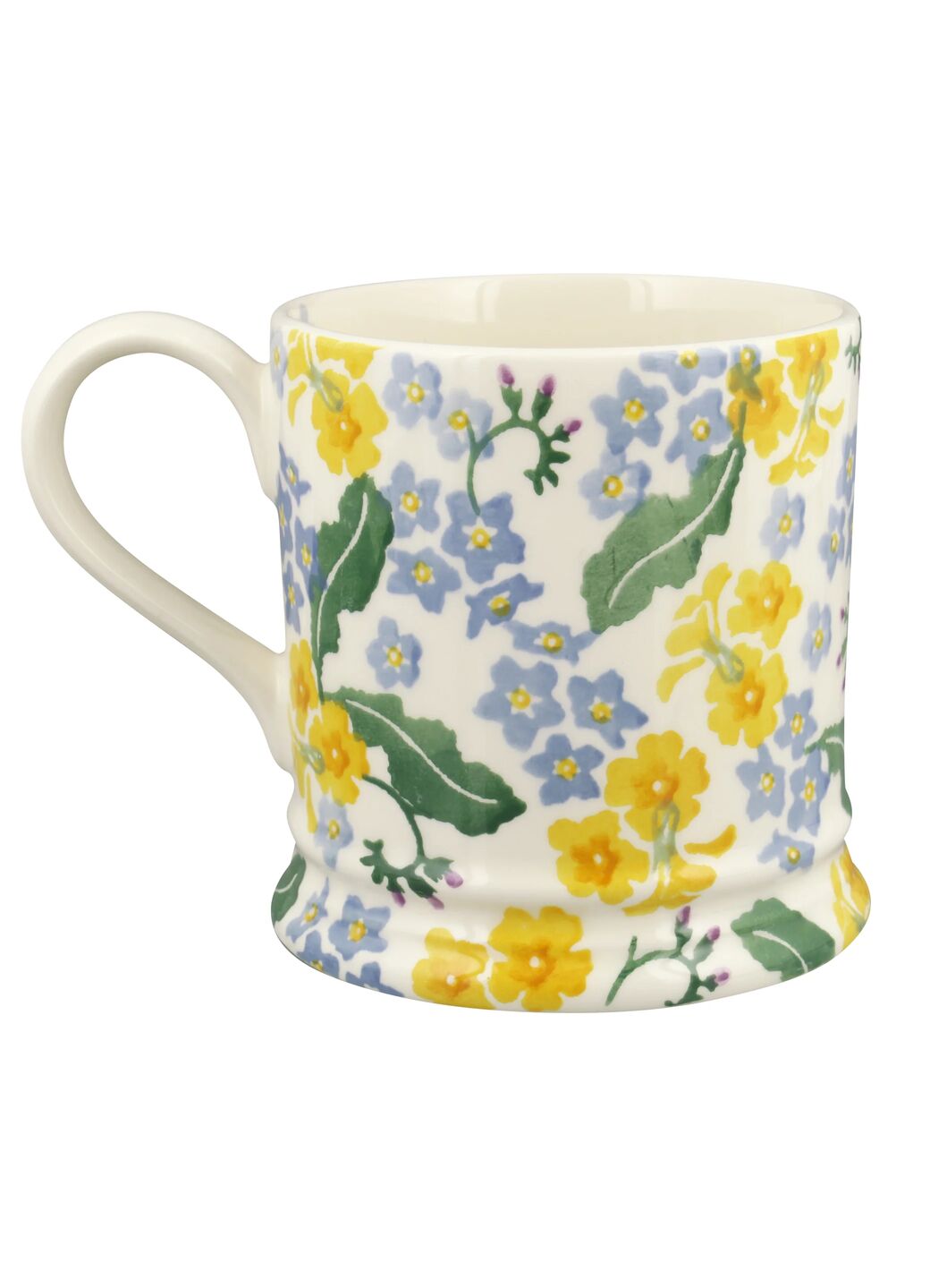 Personalised Forget Me Not & Primrose 1 Pint Mug