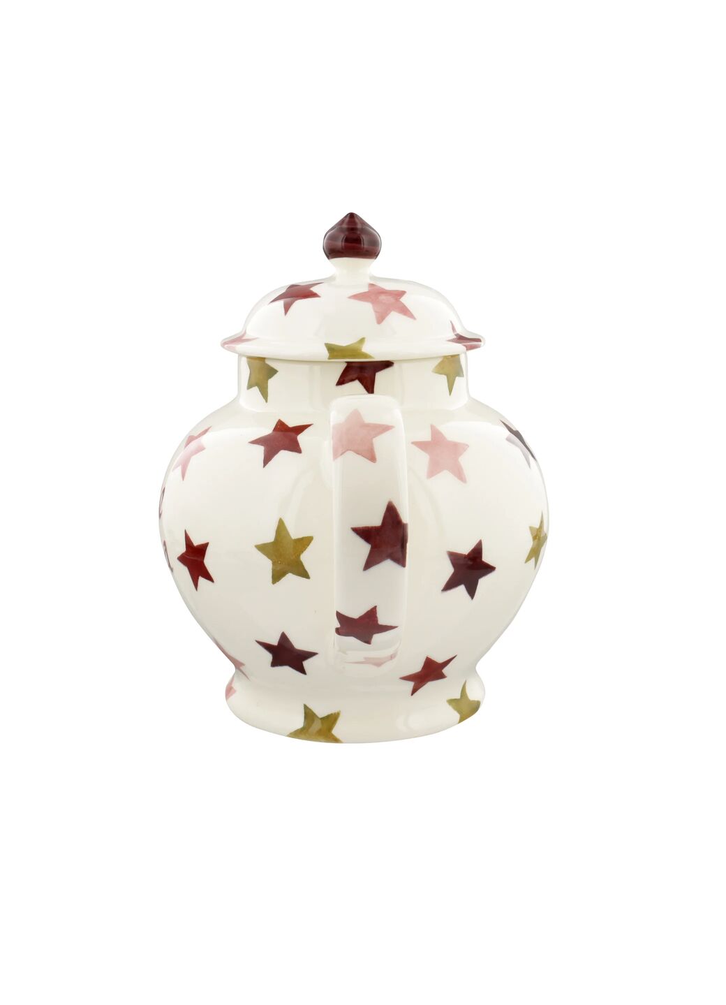 Personalised Pink & Gold Stars 4 Mug Teapot