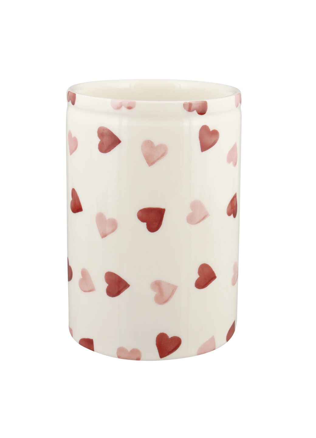 Personalised Pink Hearts Medium Vase