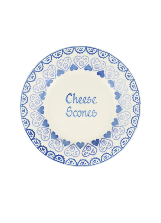 Personalised Blue Sampler 8 1/2 Inch Plate