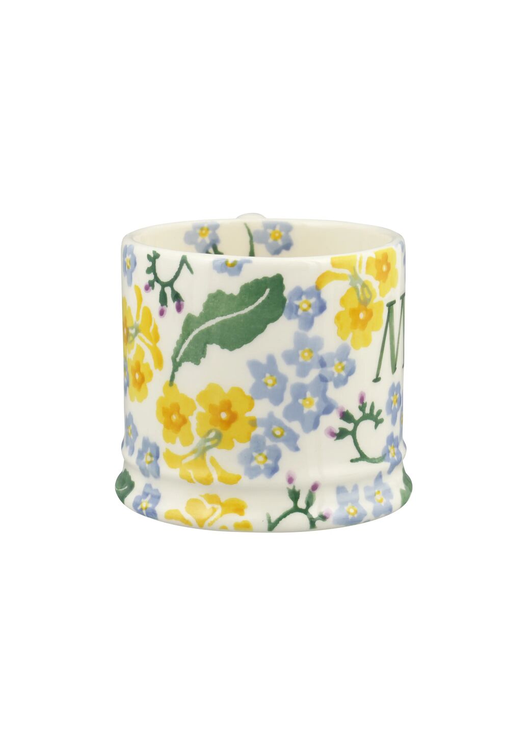 Personalised Forget Me Not & Primrose Small Mug