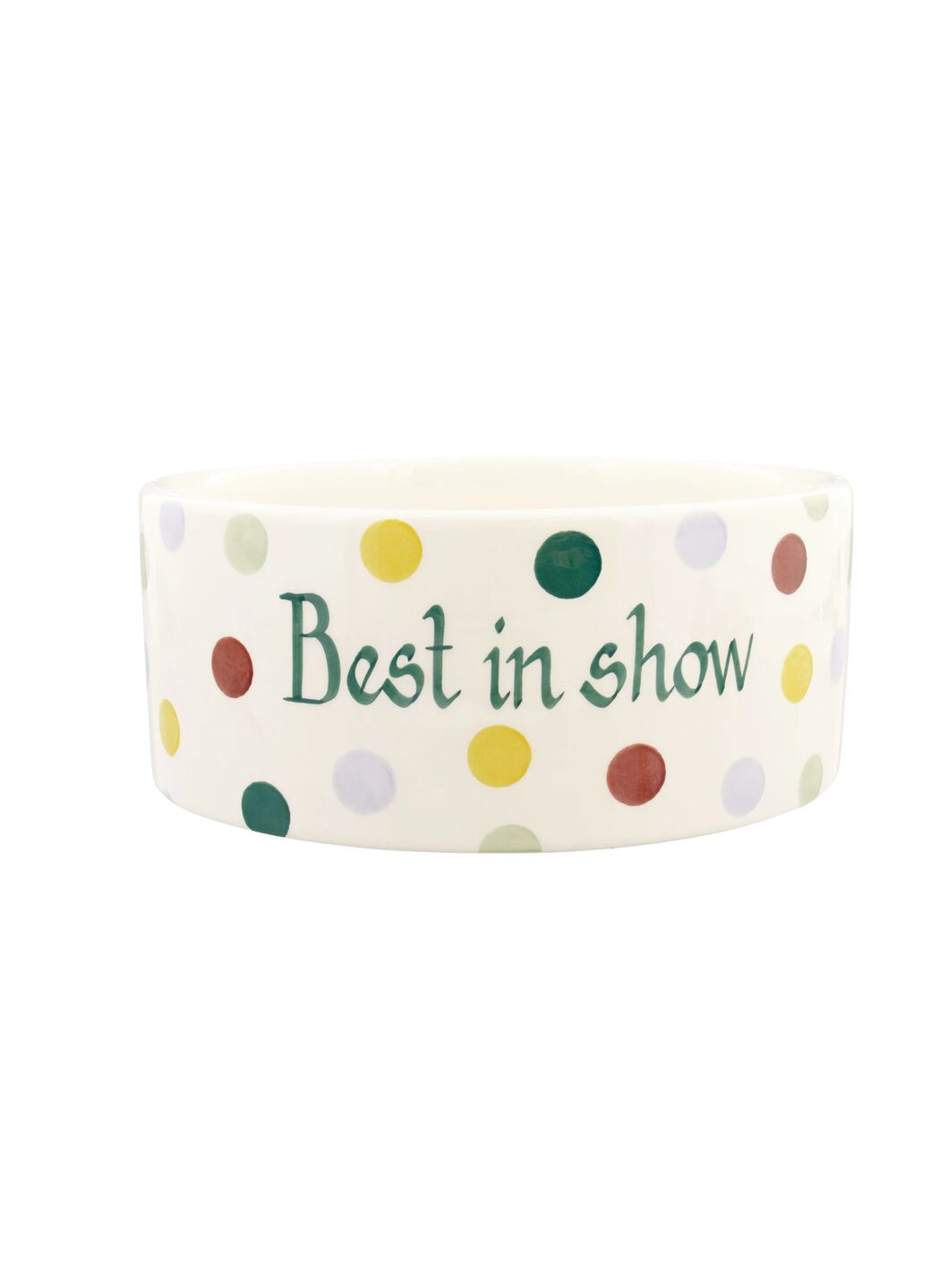 Personalised Polka Dot Large Pet Bowl