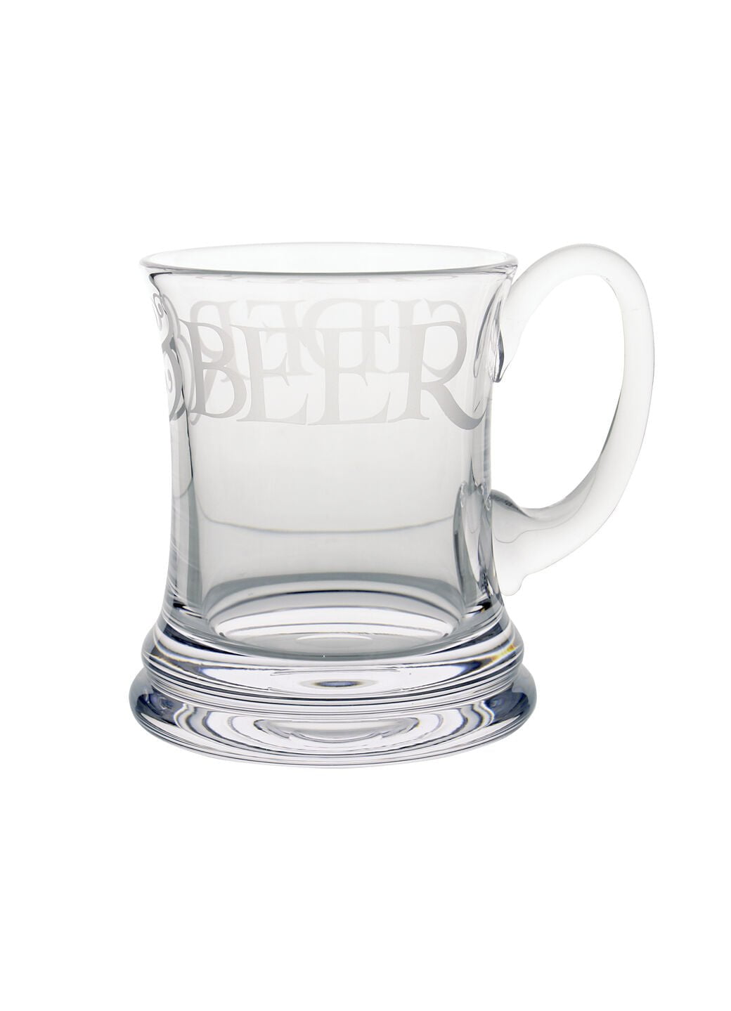 Black Toast Glass Beer Mug