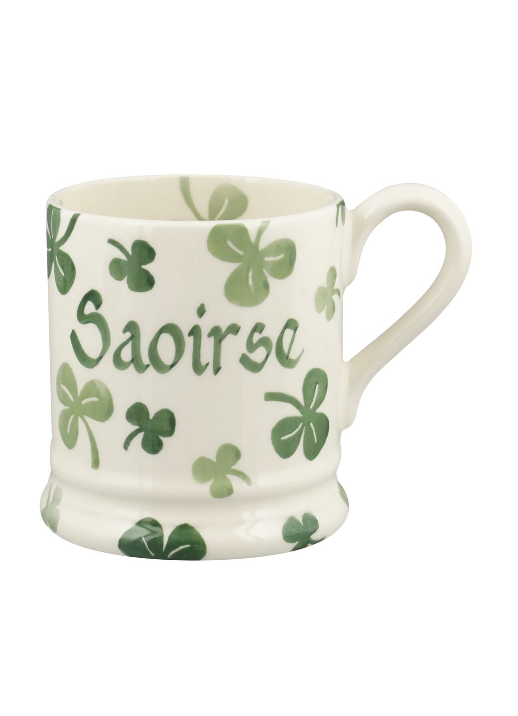 Personalised Shamrock 1/2 Pint Mug