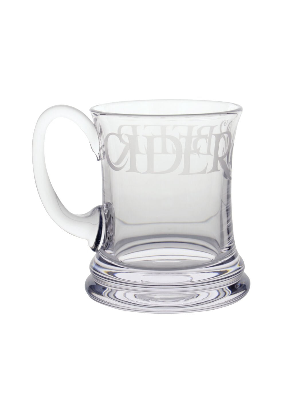 Black Toast Glass Beer Mug