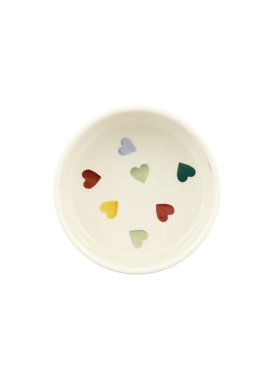 Personalised Polka Hearts Small Pet Bowl