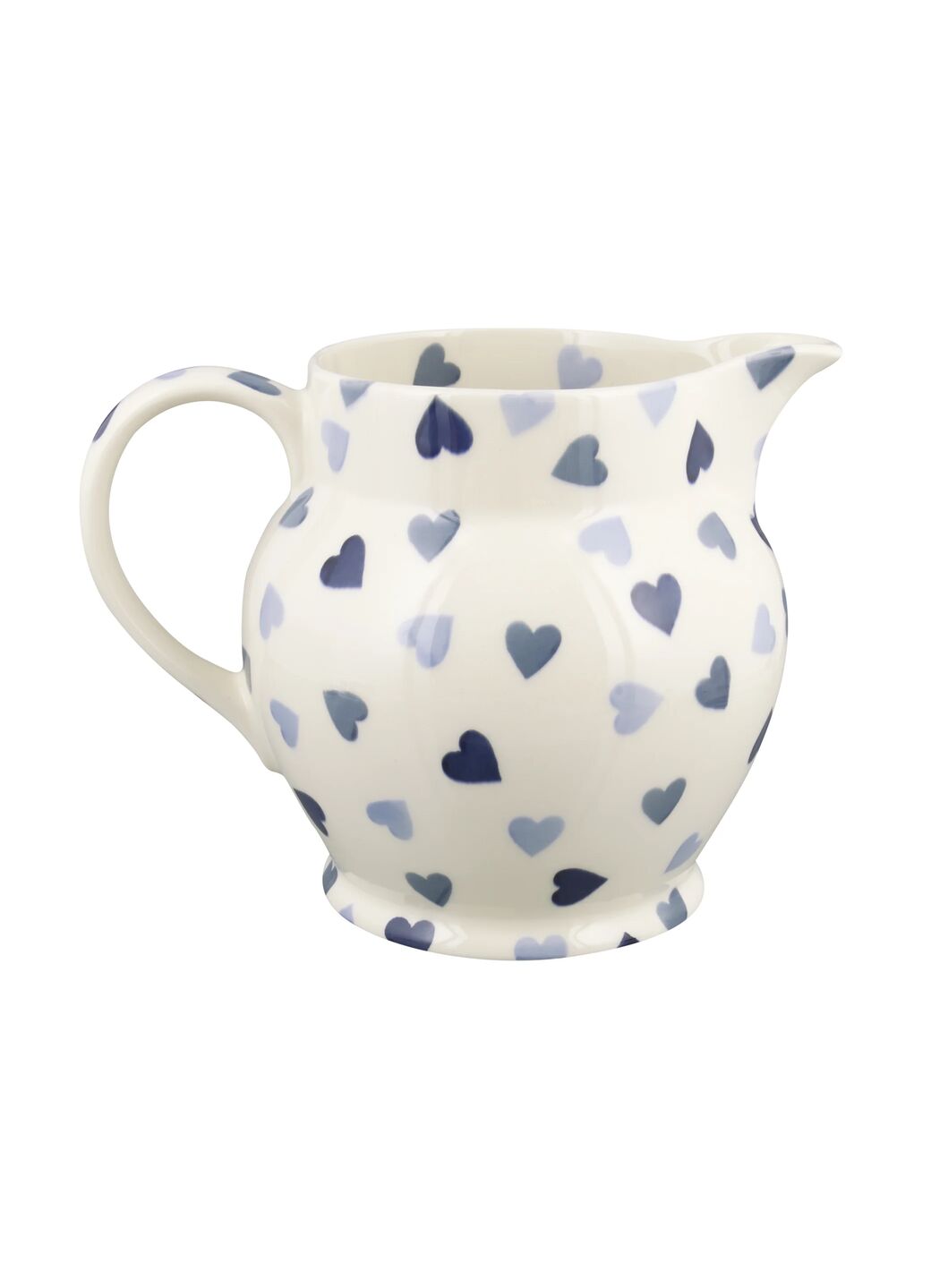 Personalised Blue Hearts 3 Pint Jug