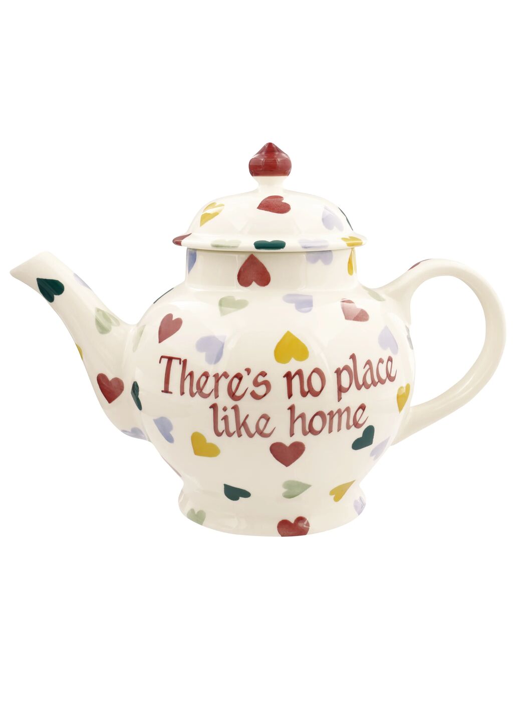 Personalised Polka Hearts 4 Mug Teapot