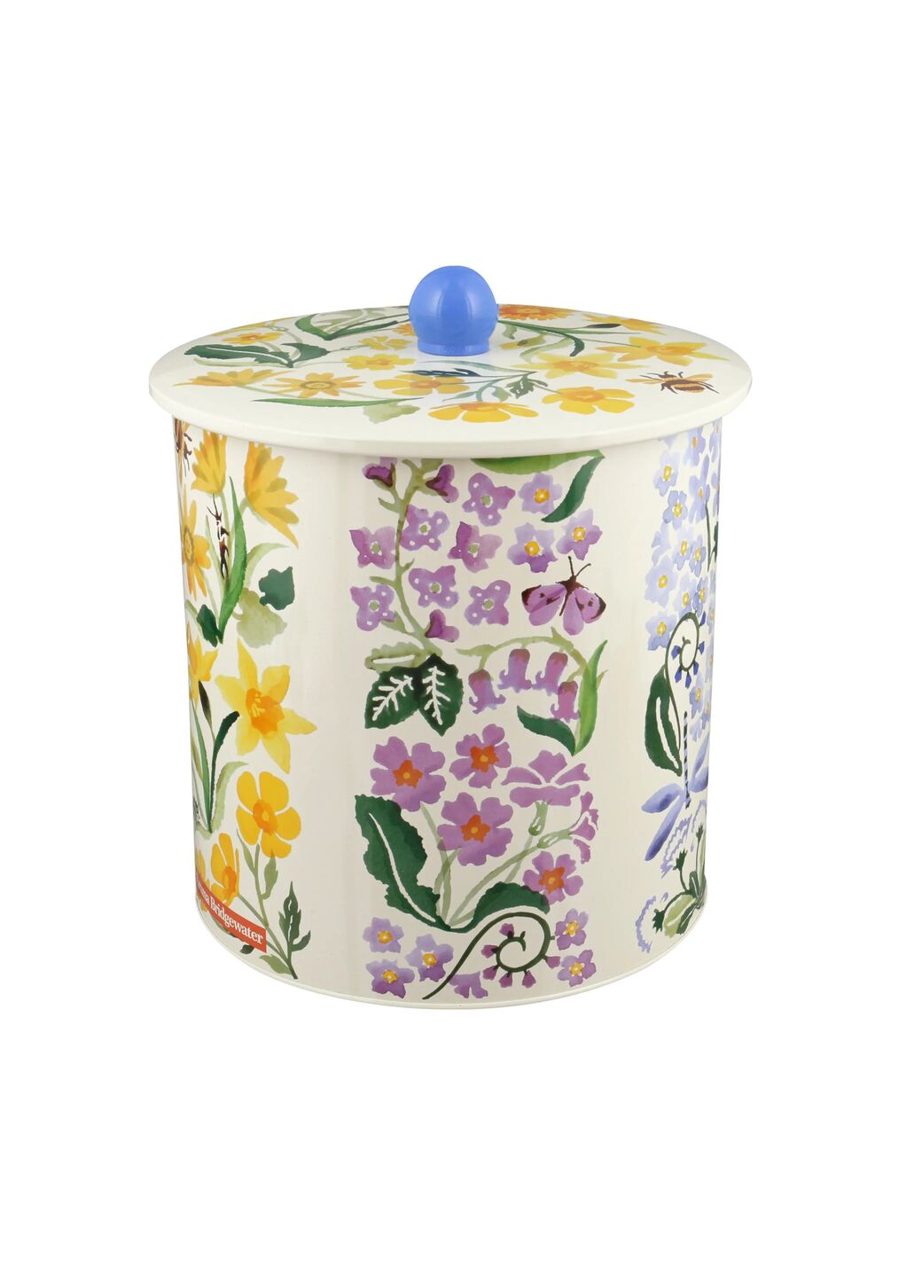 Wildflower Walks Tin Biscuit Barrel