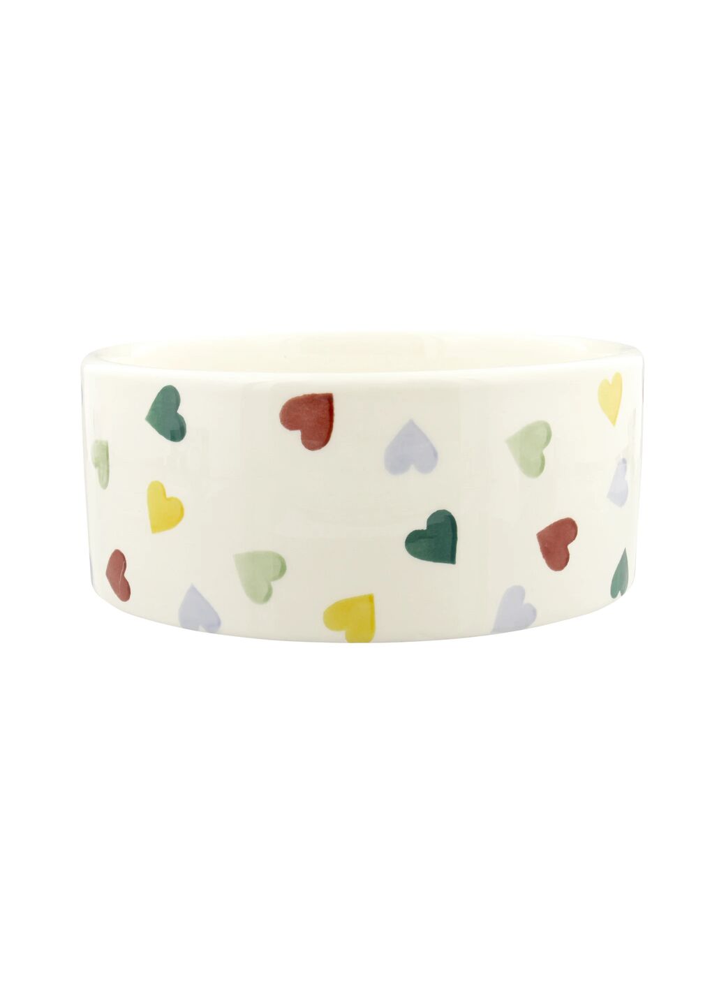 Personalised Polka Hearts Large Pet Bowl