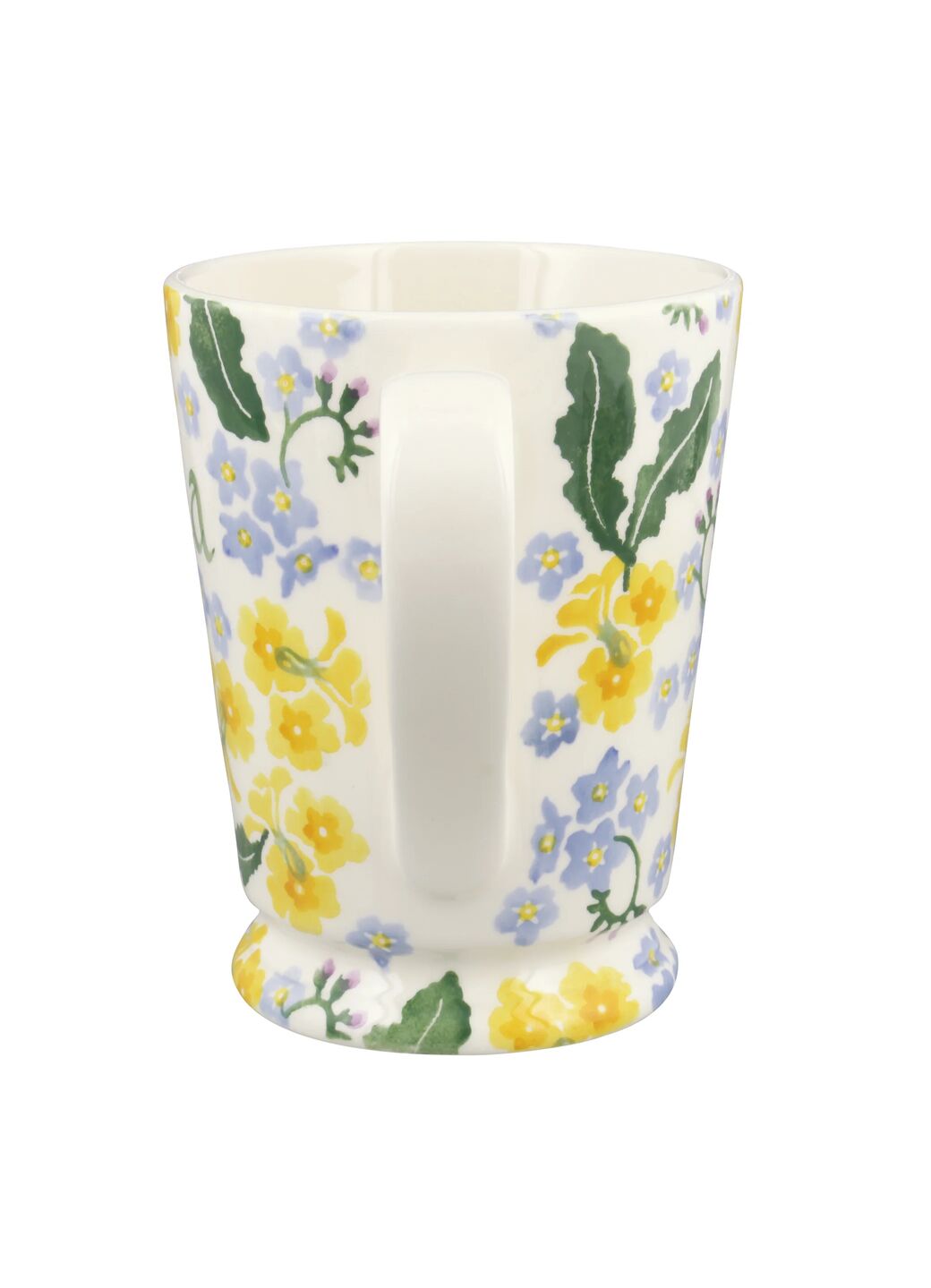 Personalised Forget Me Not & Primrose Cocoa Mug