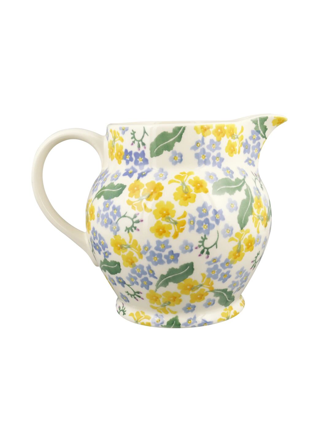 Personalised Forget Me Not & Primrose 3 Pint Jug