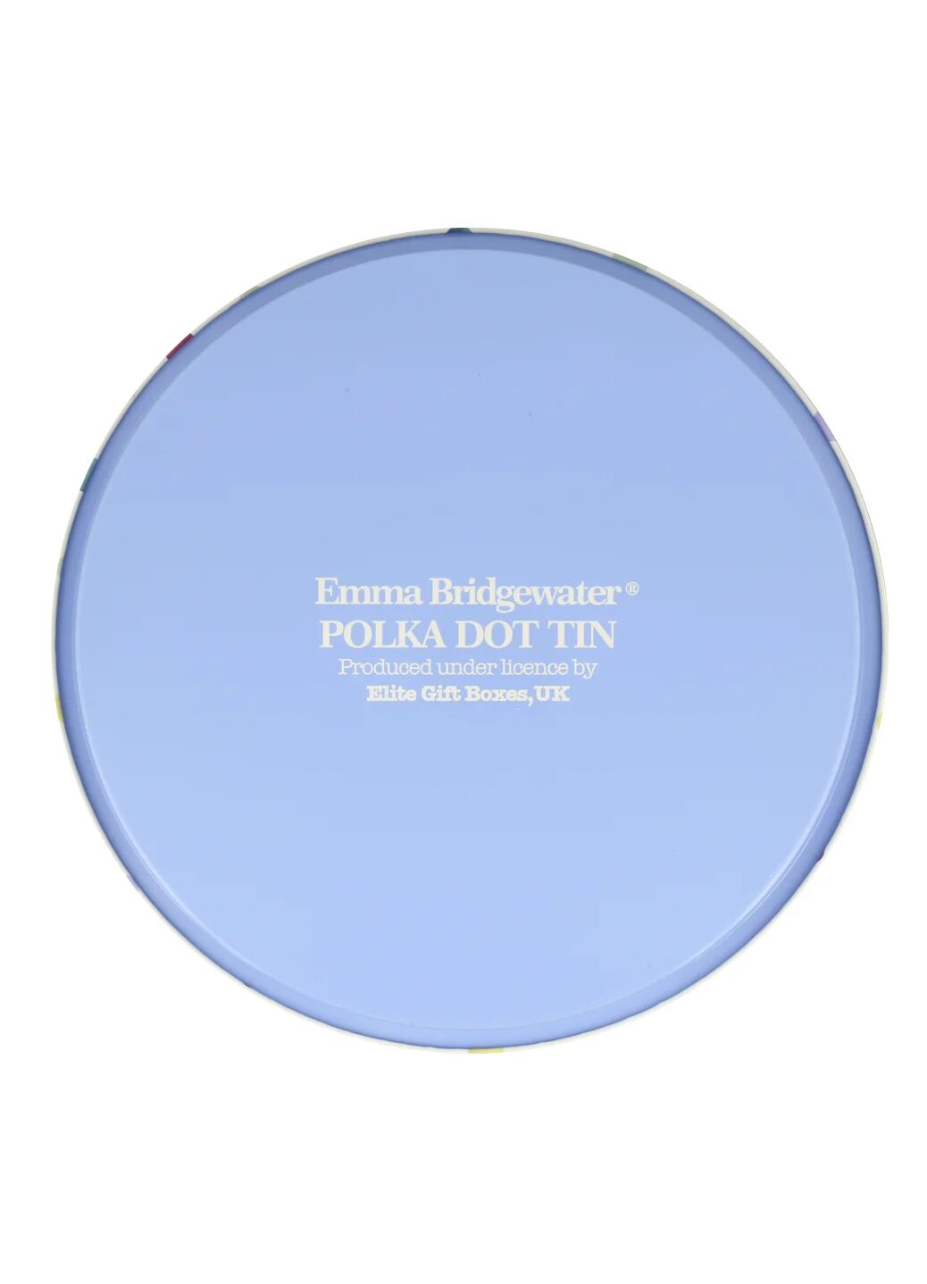 Polka Dot Round Tin Tray