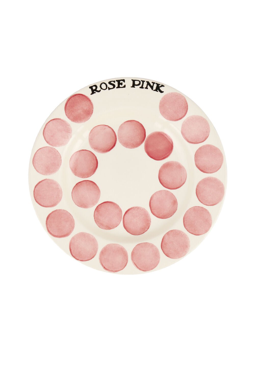 Rose Pink Colour Palette 8 1/2 Inch Plate