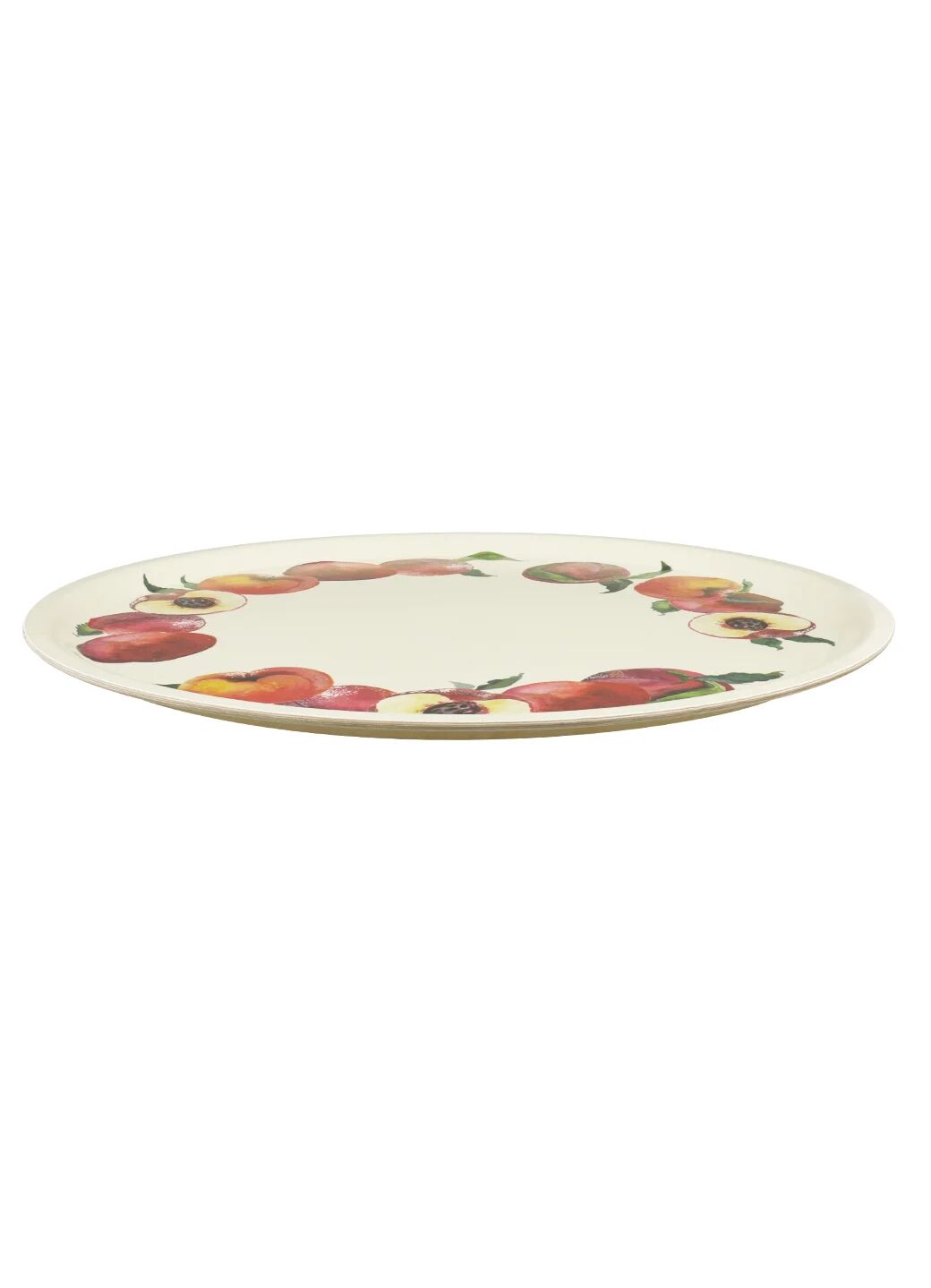 Peaches Round Birch Tray